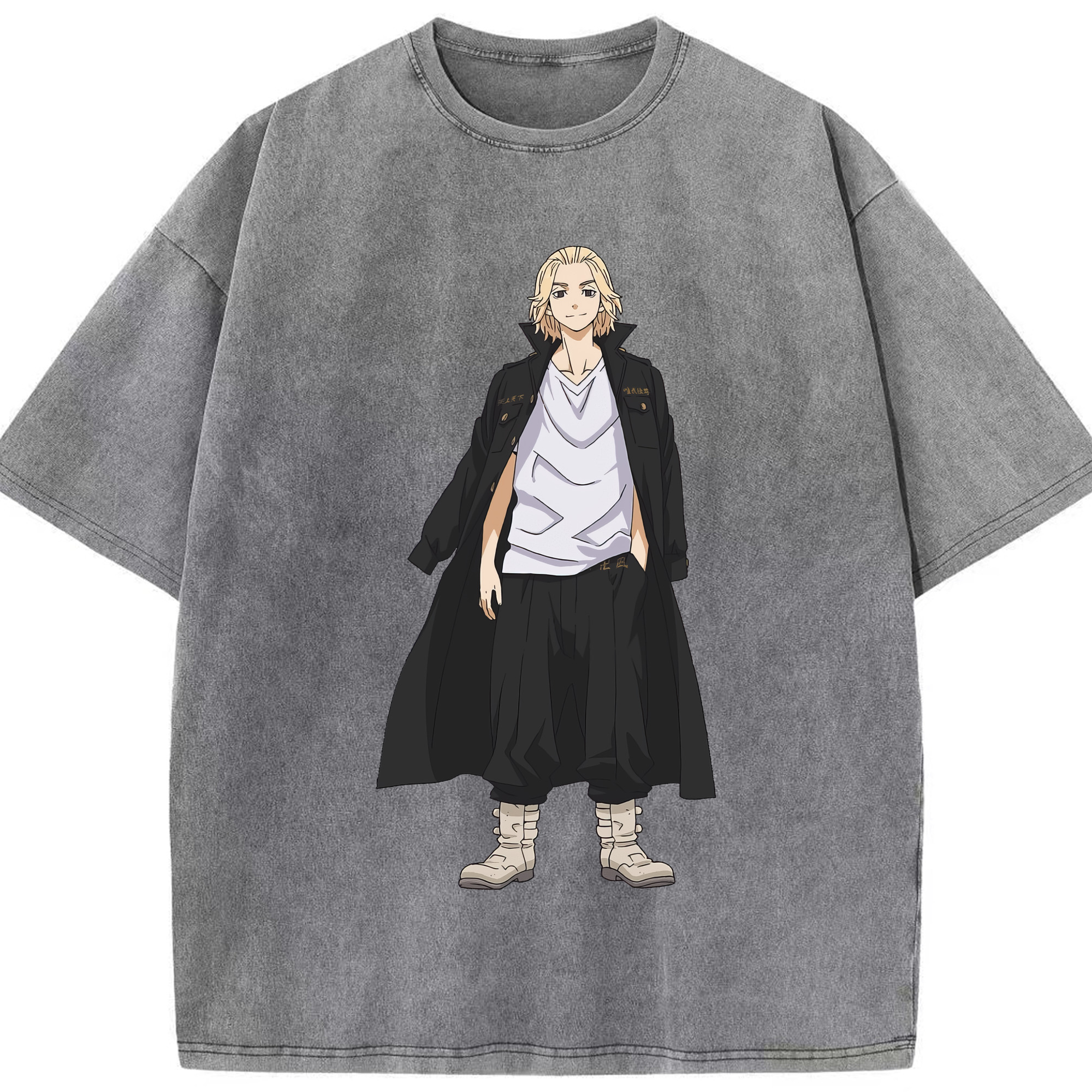 （画像用） 東京リベンジャーズ Tokyo Revengers 綿100% ヴィンテージ風 半袖Tシャツ（フロントプリント）