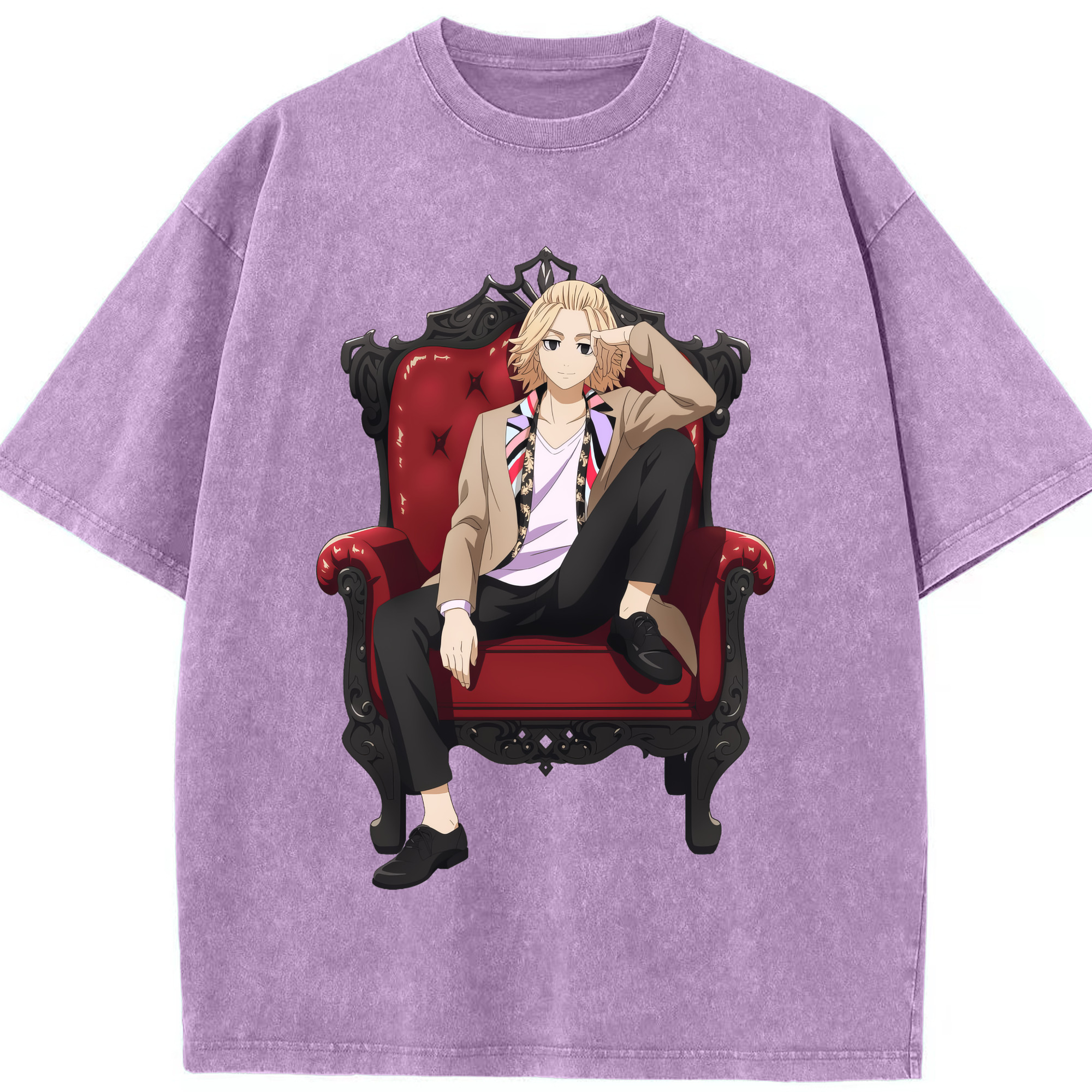（画像用） 東京リベンジャーズ Tokyo Revengers 綿100% ヴィンテージ風 半袖Tシャツ（フロントプリント）