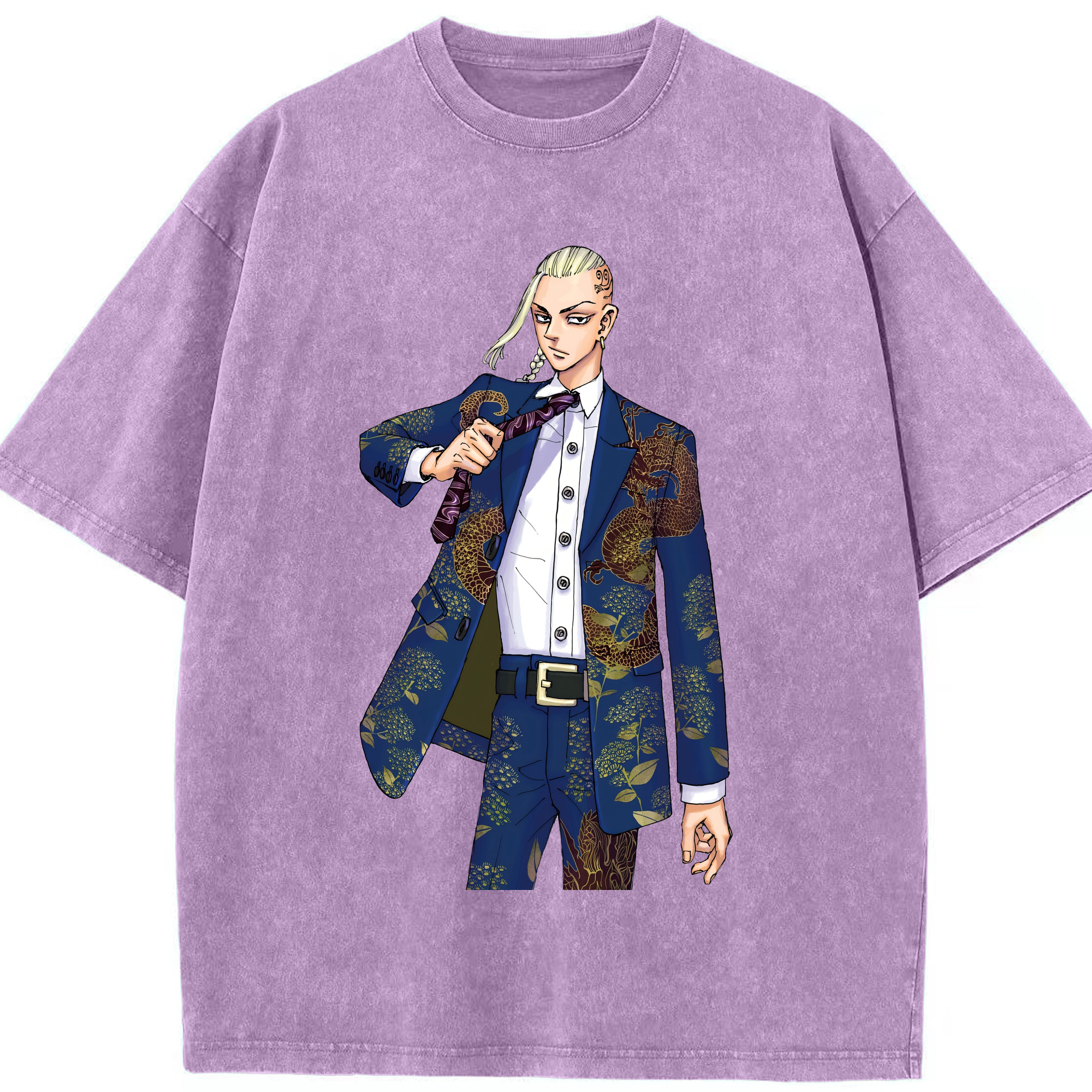 （画像用） 東京リベンジャーズ Tokyo Revengers 綿100% ヴィンテージ風 半袖Tシャツ（フロントプリント）
