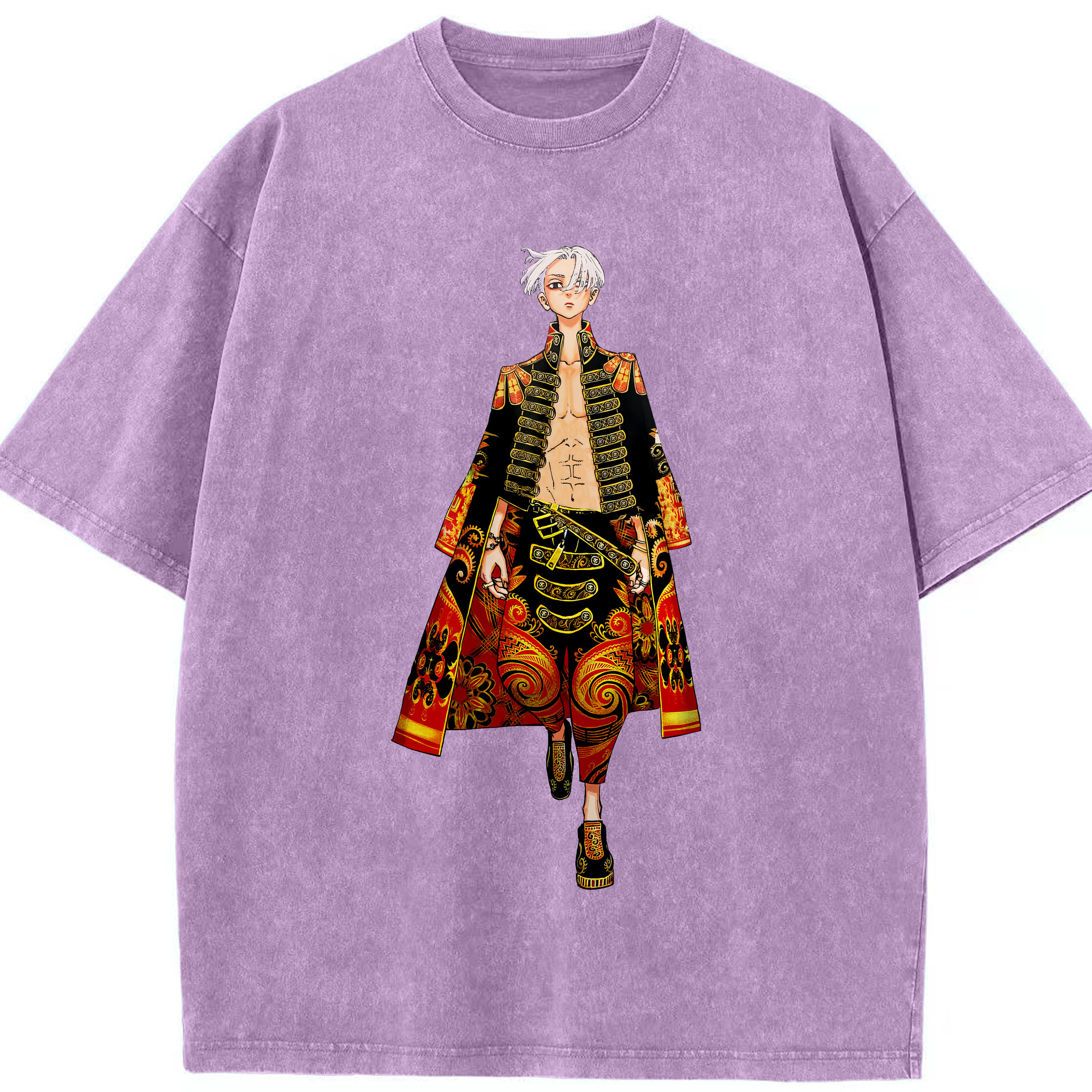 （画像用） 東京リベンジャーズ Tokyo Revengers 綿100% ヴィンテージ風 半袖Tシャツ（フロントプリント）