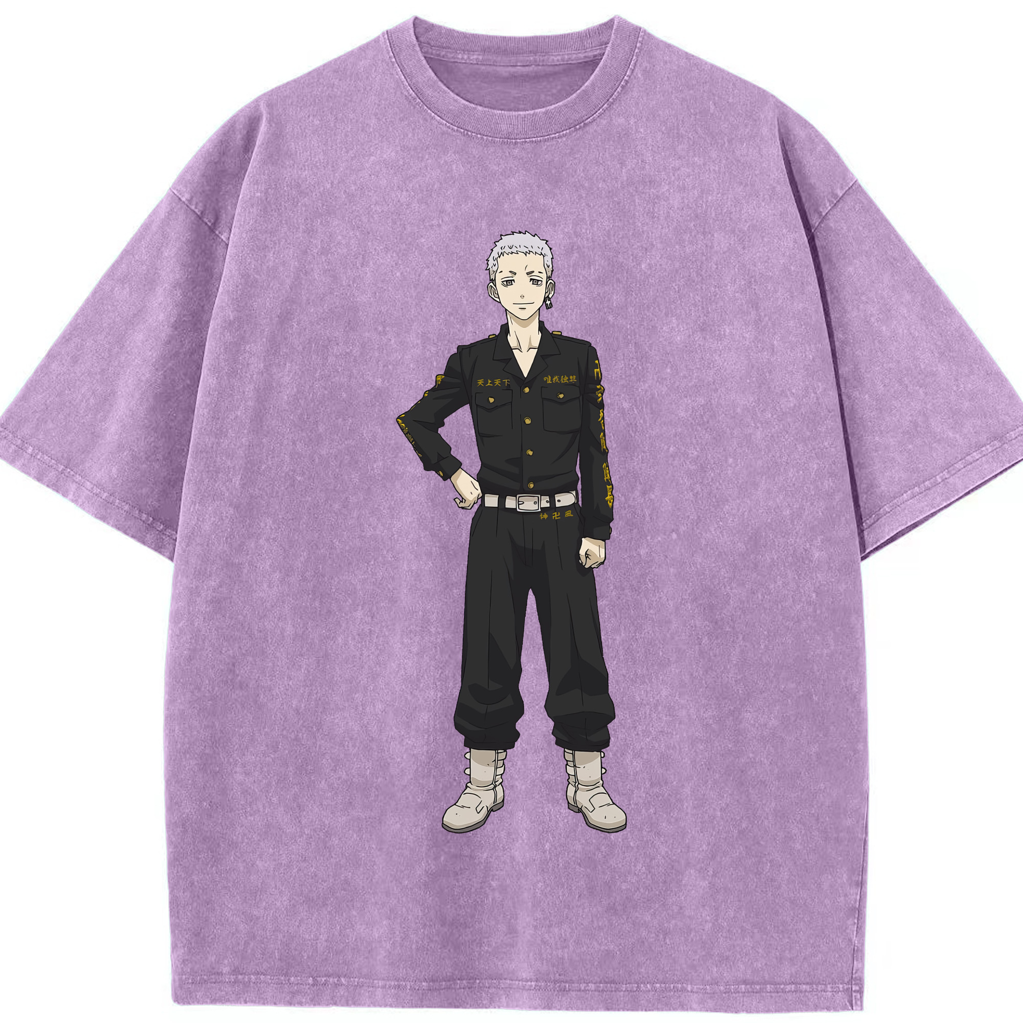（画像用） 東京リベンジャーズ Tokyo Revengers 綿100% ヴィンテージ風 半袖Tシャツ（フロントプリント）