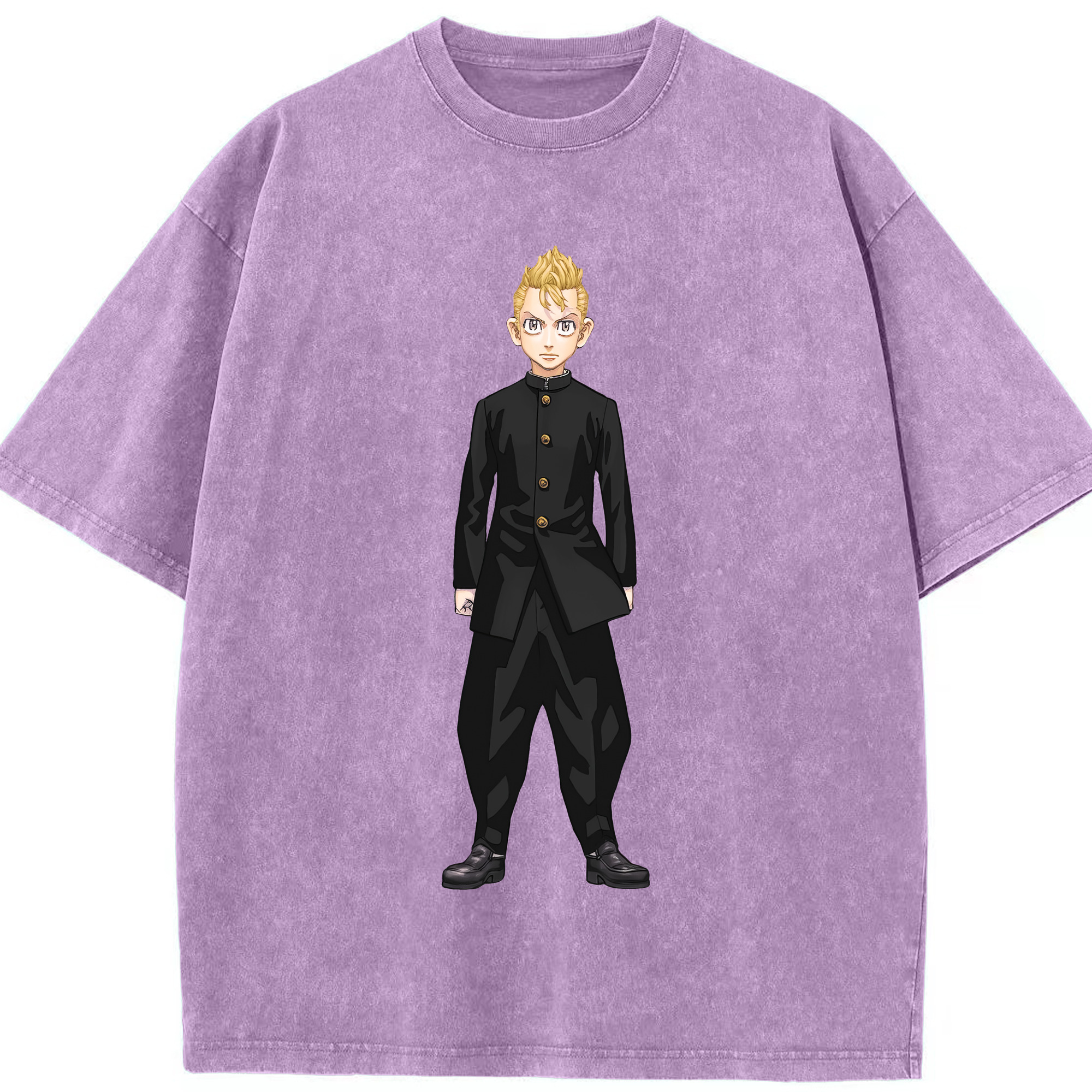 （画像用） 東京リベンジャーズ Tokyo Revengers 綿100% ヴィンテージ風 半袖Tシャツ（フロントプリント）