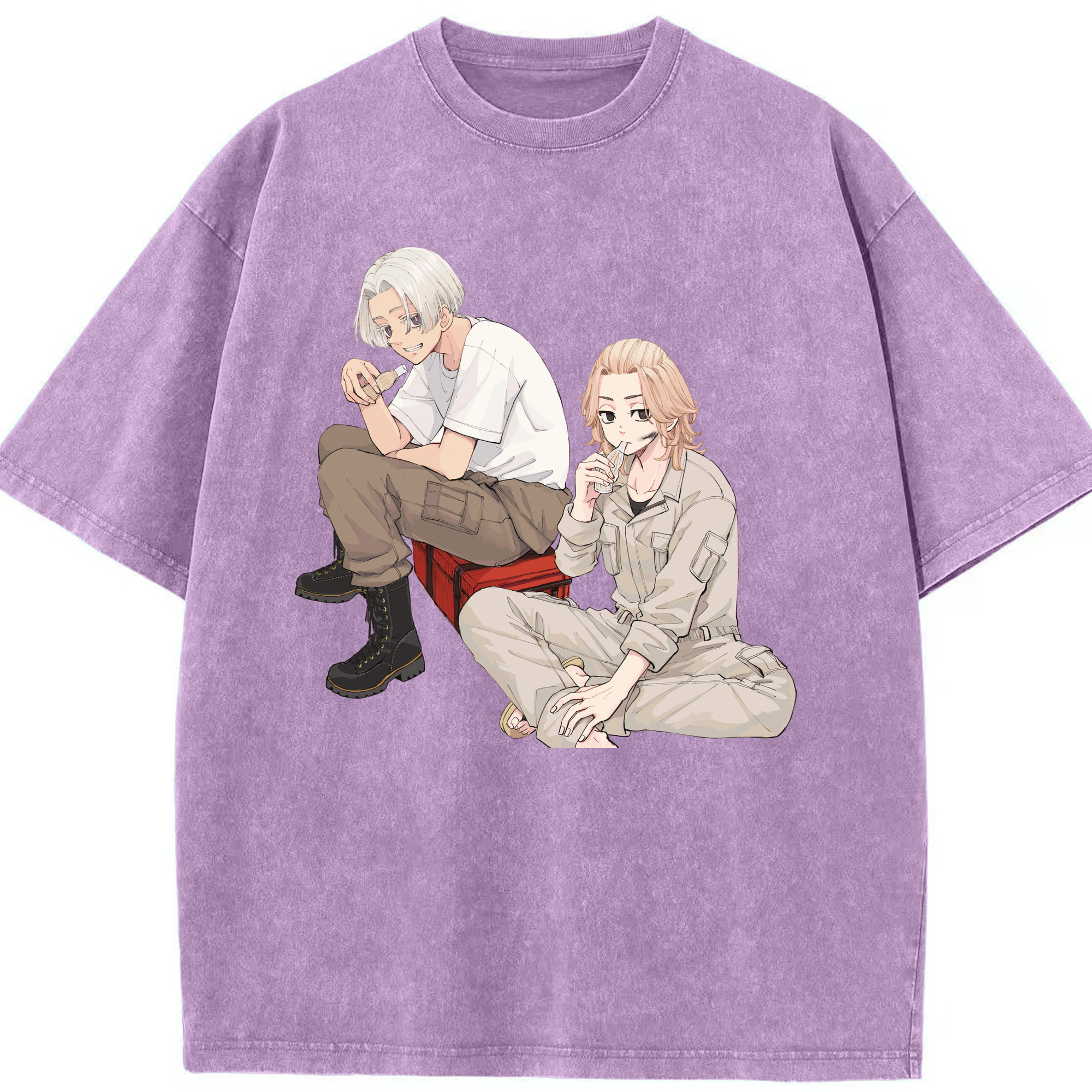 （画像用） 東京リベンジャーズ Tokyo Revengers 綿100% ヴィンテージ風 半袖Tシャツ（フロントプリント）