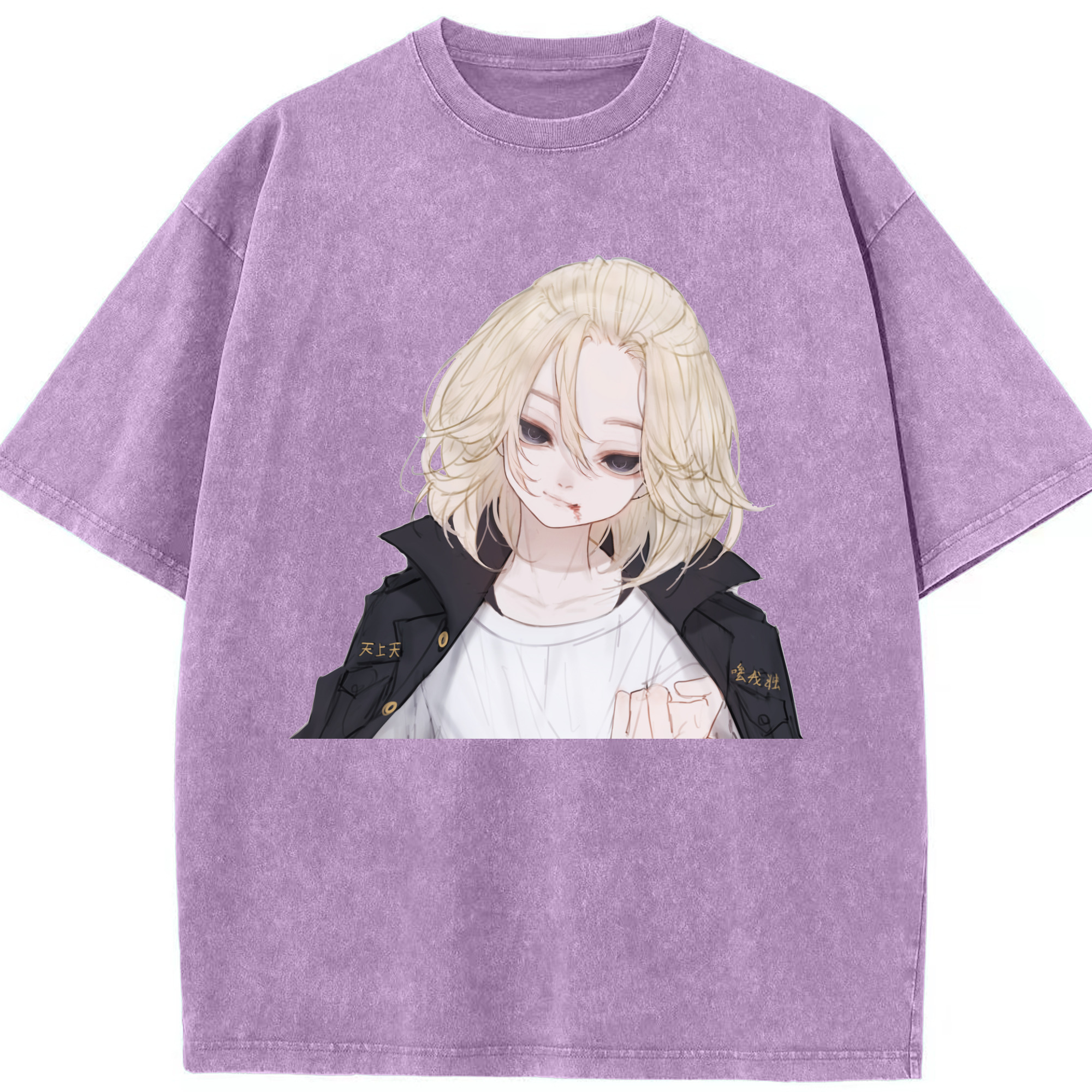 （画像用） 東京リベンジャーズ Tokyo Revengers 綿100% ヴィンテージ風 半袖Tシャツ（フロントプリント）