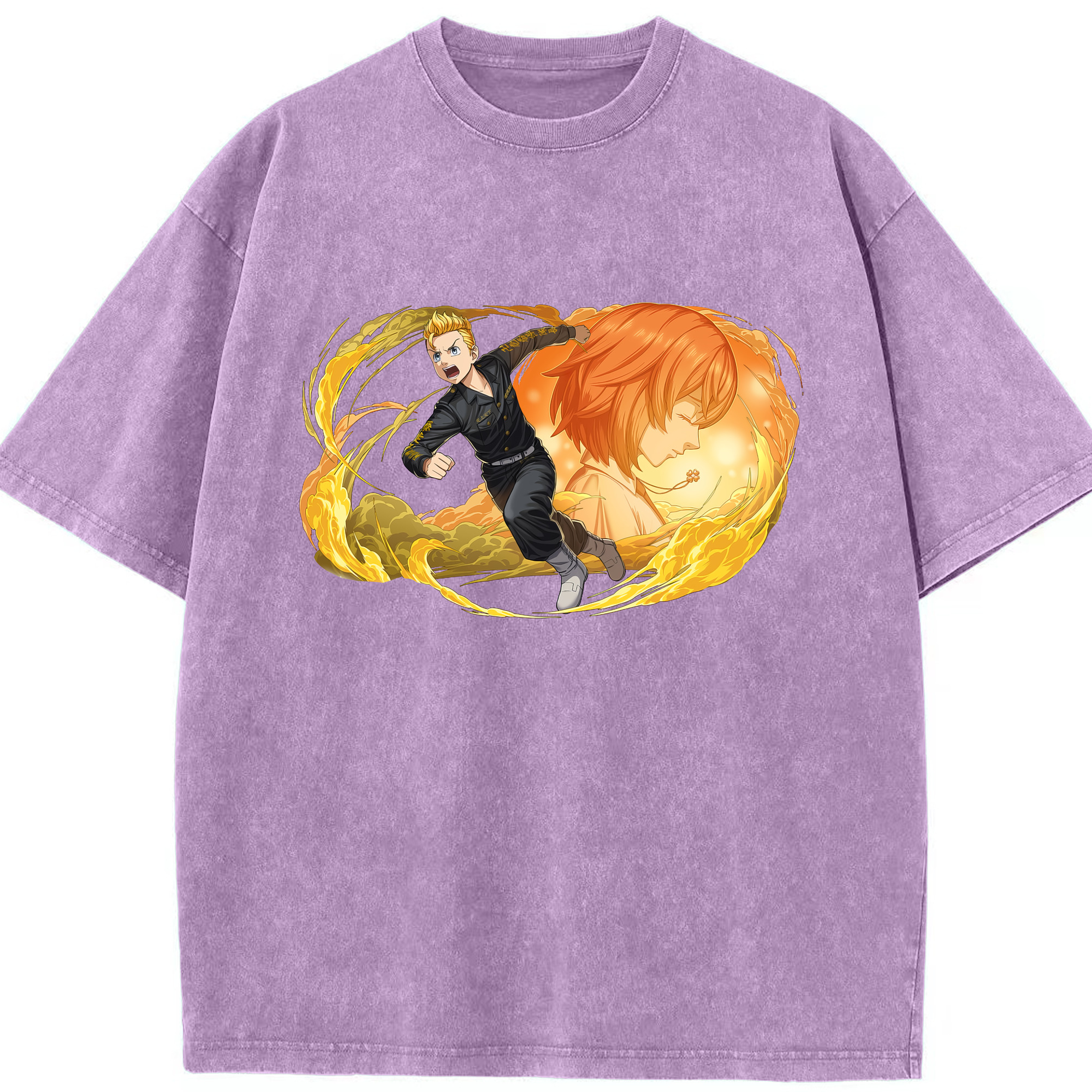 （画像用） 東京リベンジャーズ Tokyo Revengers 綿100% ヴィンテージ風 半袖Tシャツ（フロントプリント）