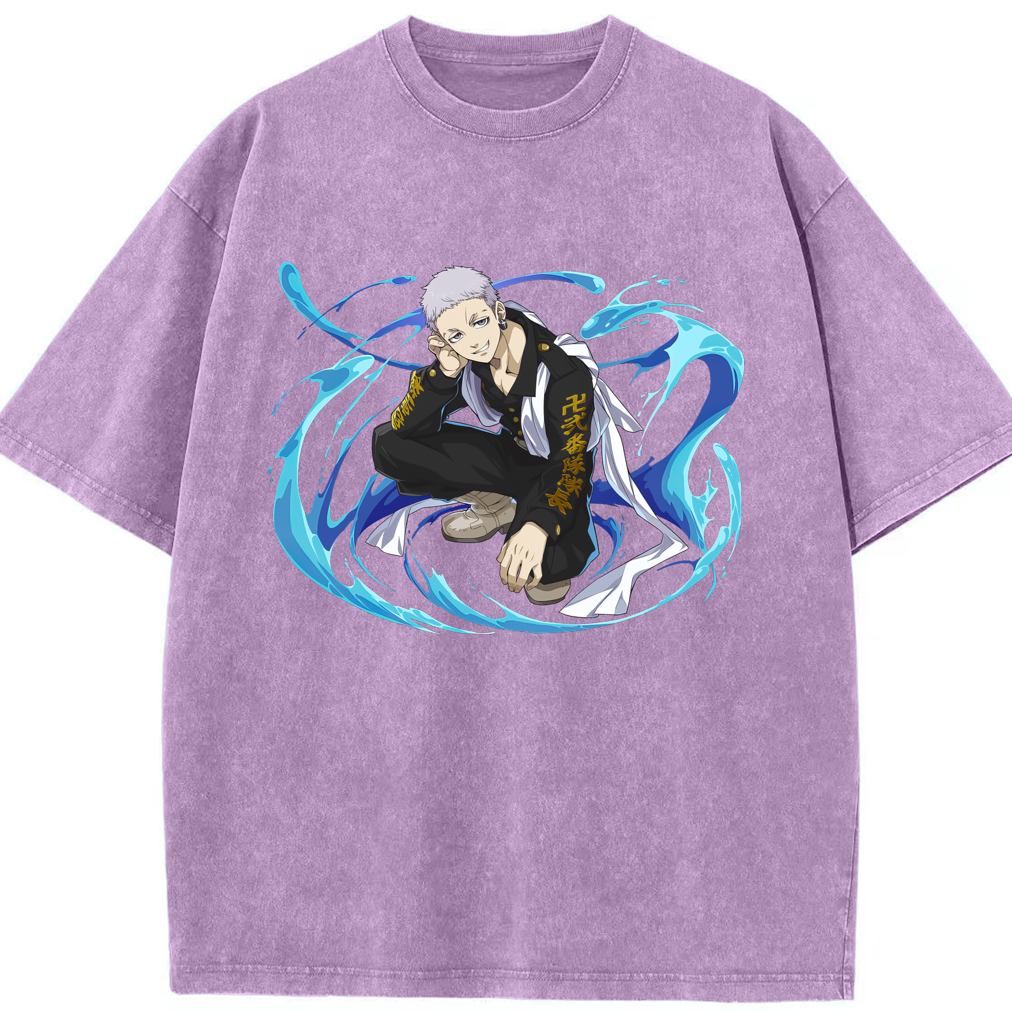 （画像用） 東京リベンジャーズ Tokyo Revengers 綿100% ヴィンテージ風 半袖Tシャツ（フロントプリント）