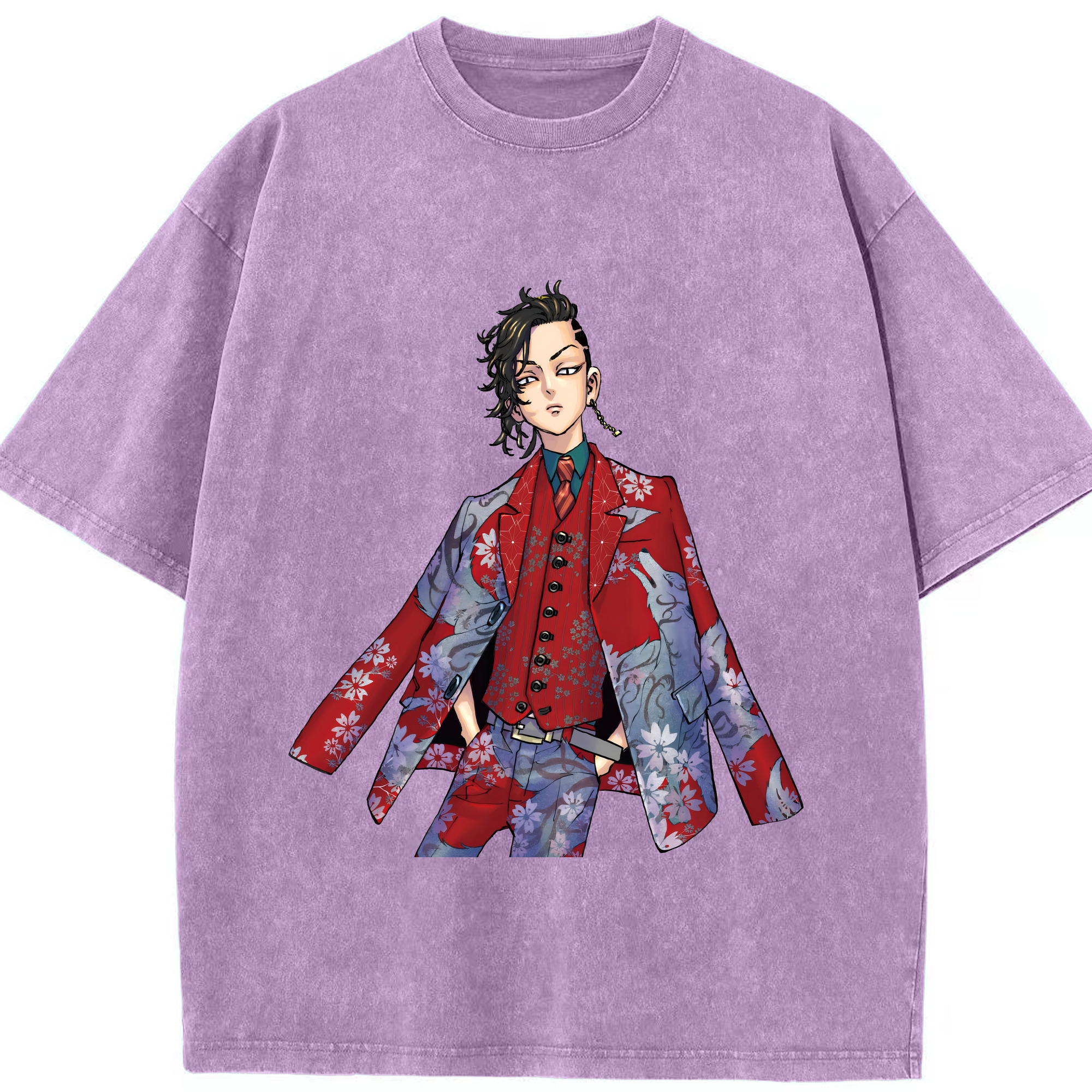 （画像用） 東京リベンジャーズ Tokyo Revengers 綿100% ヴィンテージ風 半袖Tシャツ（フロントプリント）