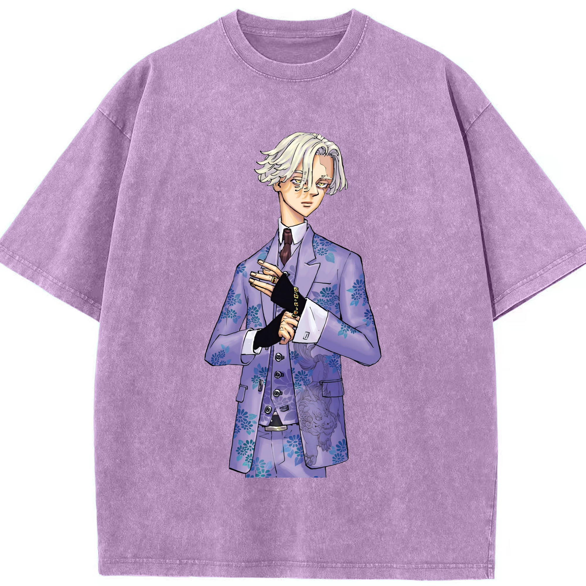 （画像用） 東京リベンジャーズ Tokyo Revengers 綿100% ヴィンテージ風 半袖Tシャツ（フロントプリント）