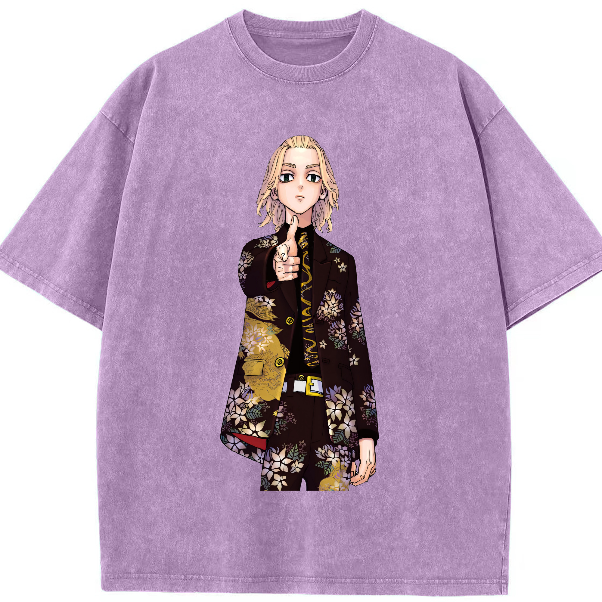 （画像用） 東京リベンジャーズ Tokyo Revengers 綿100% ヴィンテージ風 半袖Tシャツ（フロントプリント）