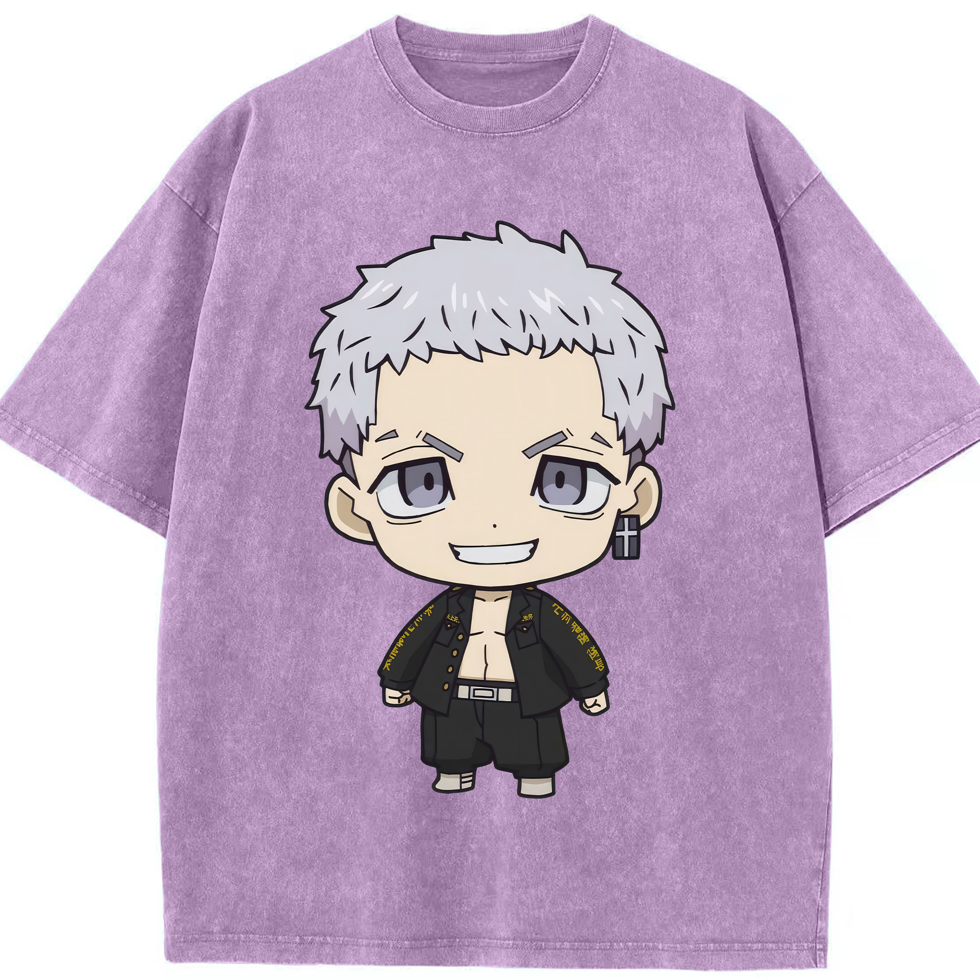 （画像用） 東京リベンジャーズ Tokyo Revengers 綿100% ヴィンテージ風 半袖Tシャツ（フロントプリント）
