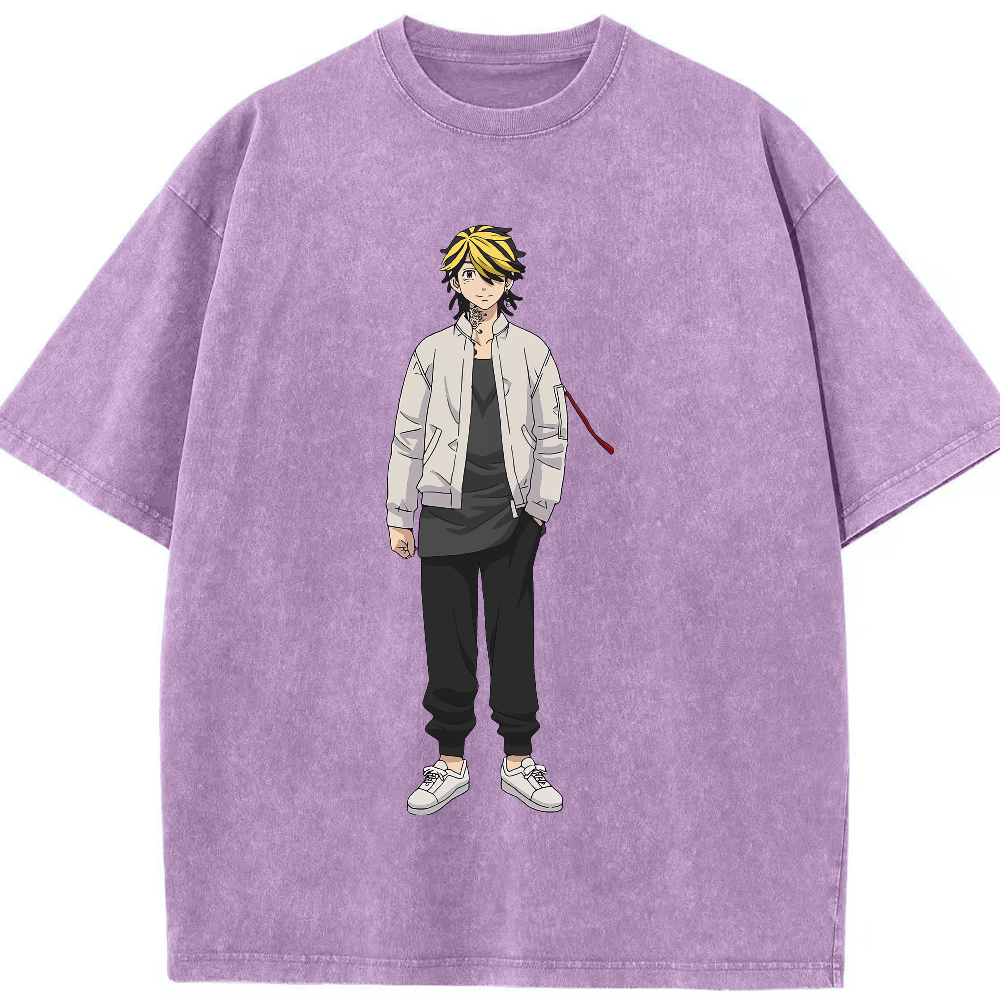 （画像用） 東京リベンジャーズ Tokyo Revengers 綿100% ヴィンテージ風 半袖Tシャツ（フロントプリント）