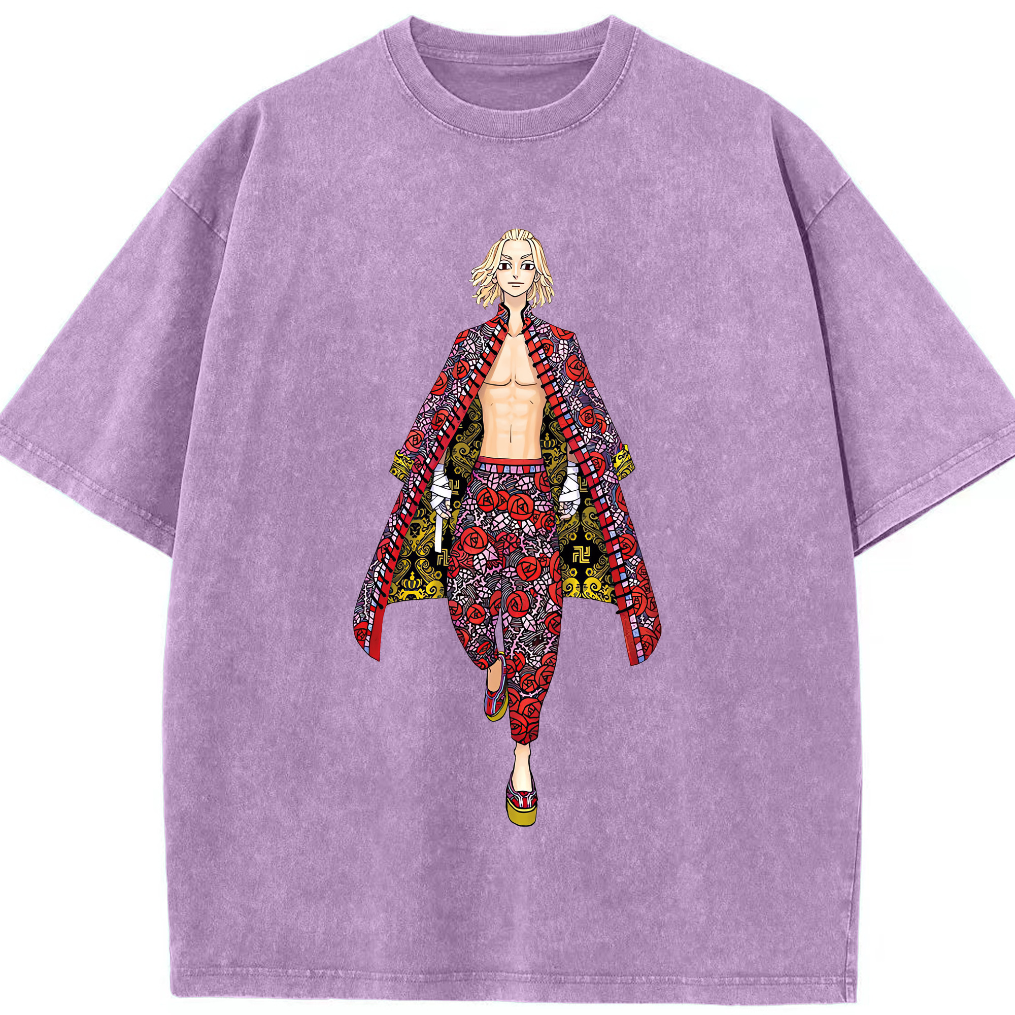 （画像用） 東京リベンジャーズ Tokyo Revengers 綿100% ヴィンテージ風 半袖Tシャツ（フロントプリント）