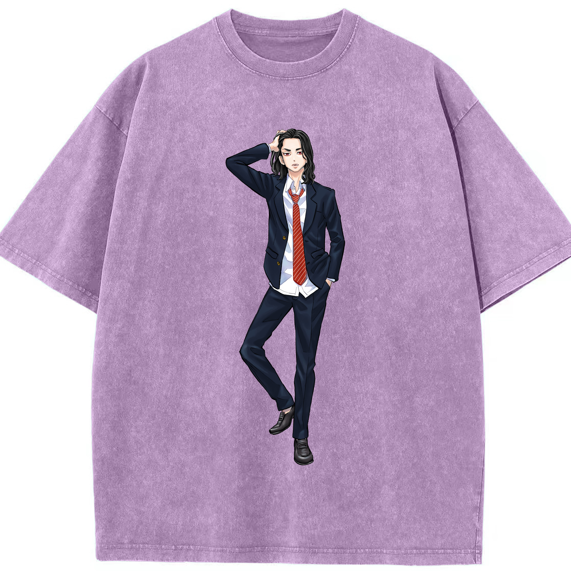 （画像用） 東京リベンジャーズ Tokyo Revengers 綿100% ヴィンテージ風 半袖Tシャツ（フロントプリント）