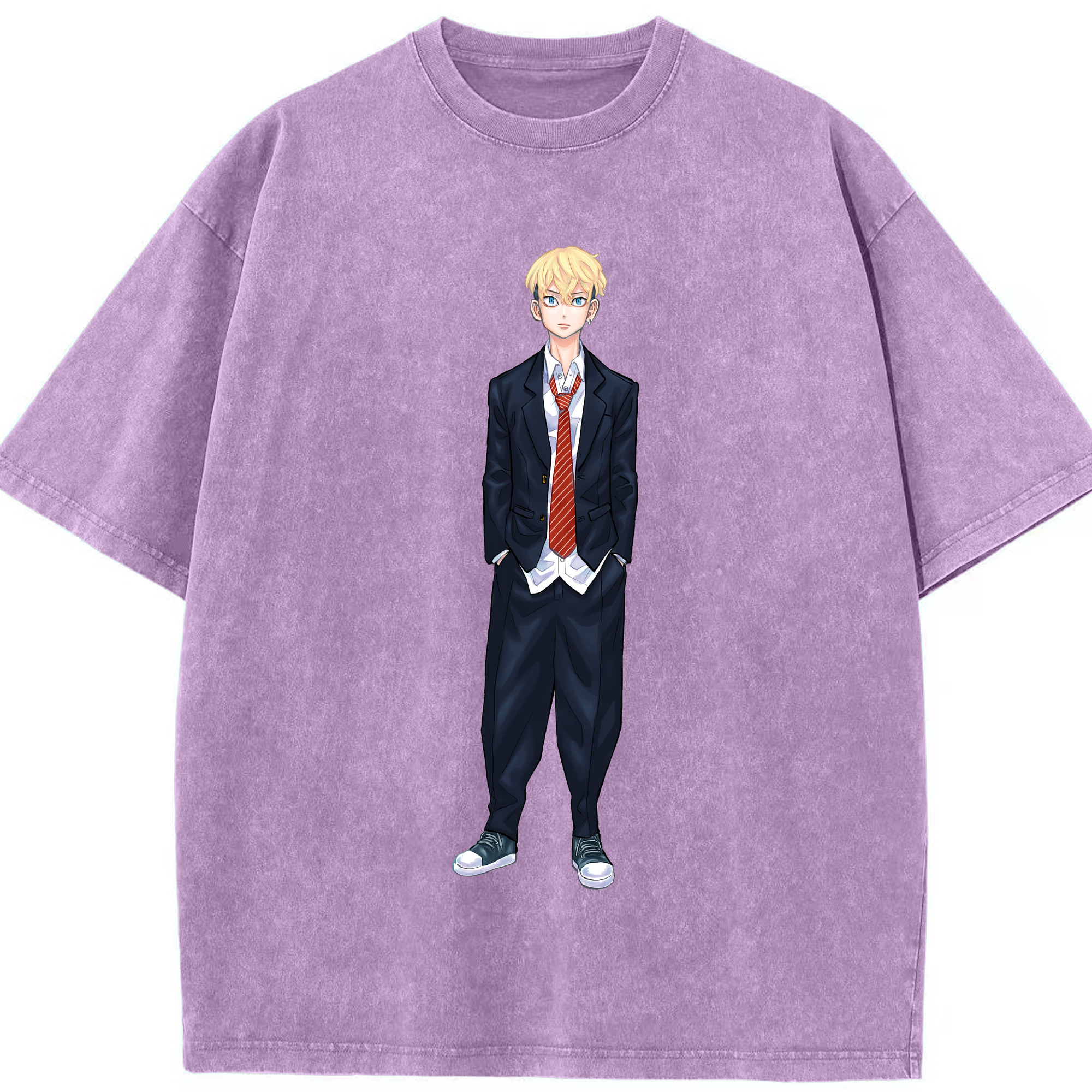 （画像用） 東京リベンジャーズ Tokyo Revengers 綿100% ヴィンテージ風 半袖Tシャツ（フロントプリント）