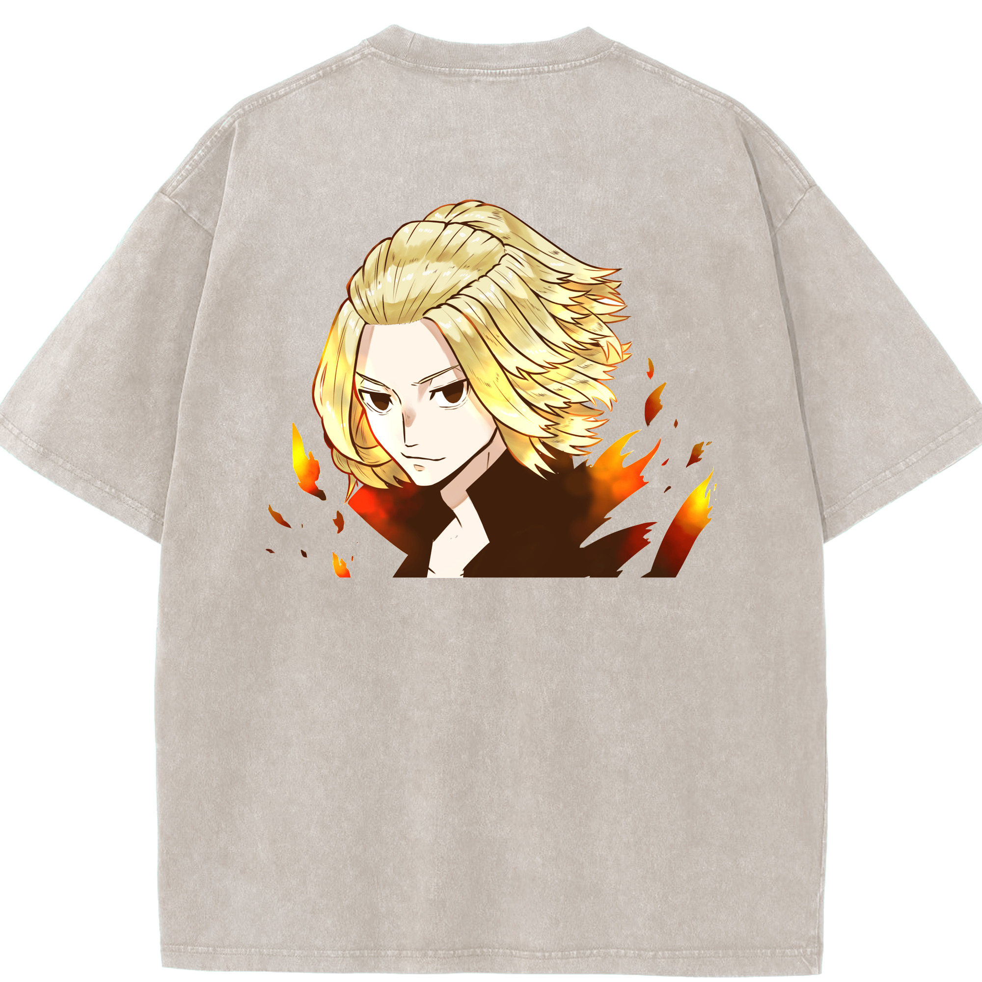 （画像用） 東京リベンジャーズ Tokyo Revengers 綿100% ヴィンテージ風 半袖Tシャツ（背面プリント）