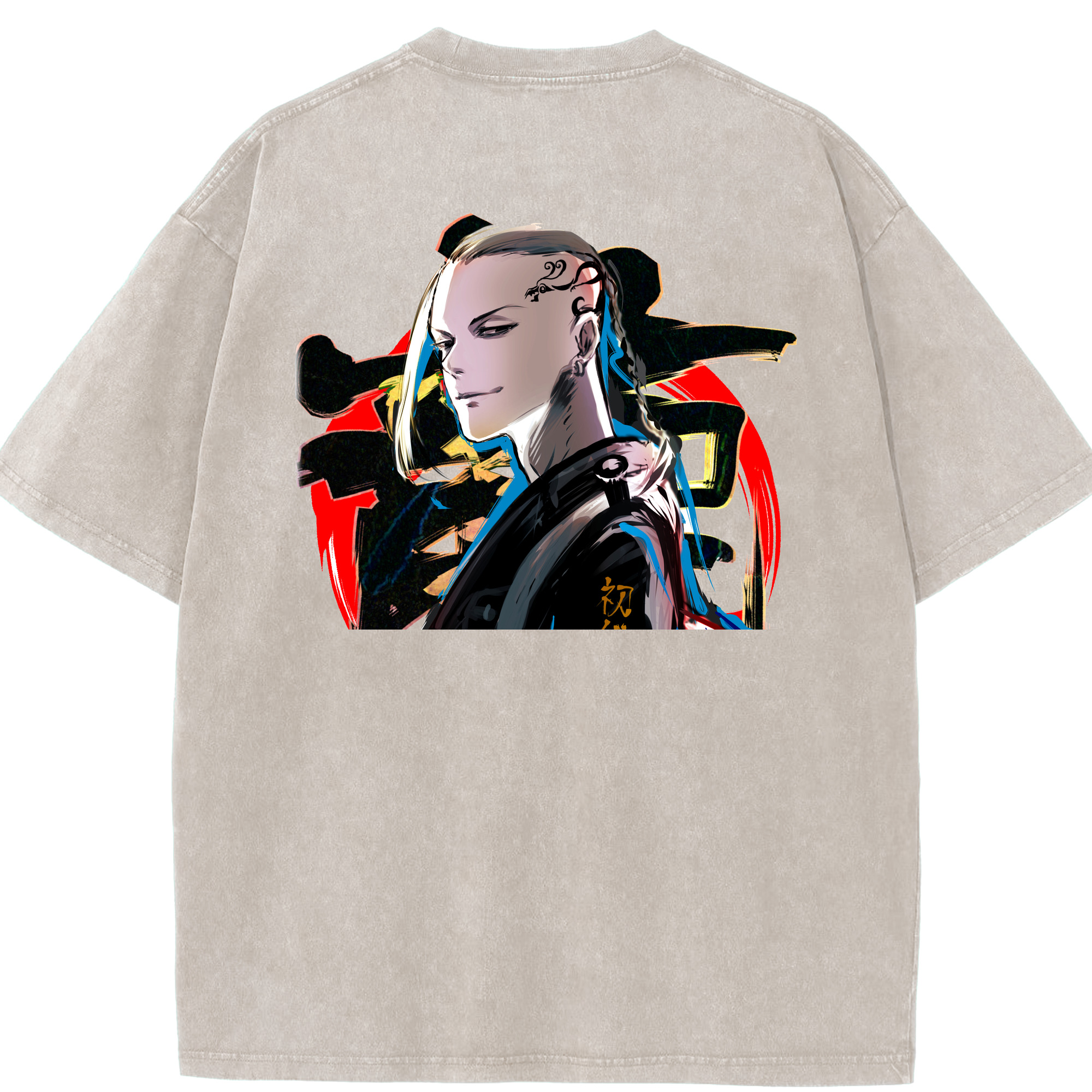 （画像用） 東京リベンジャーズ Tokyo Revengers 綿100% ヴィンテージ風 半袖Tシャツ（背面プリント）