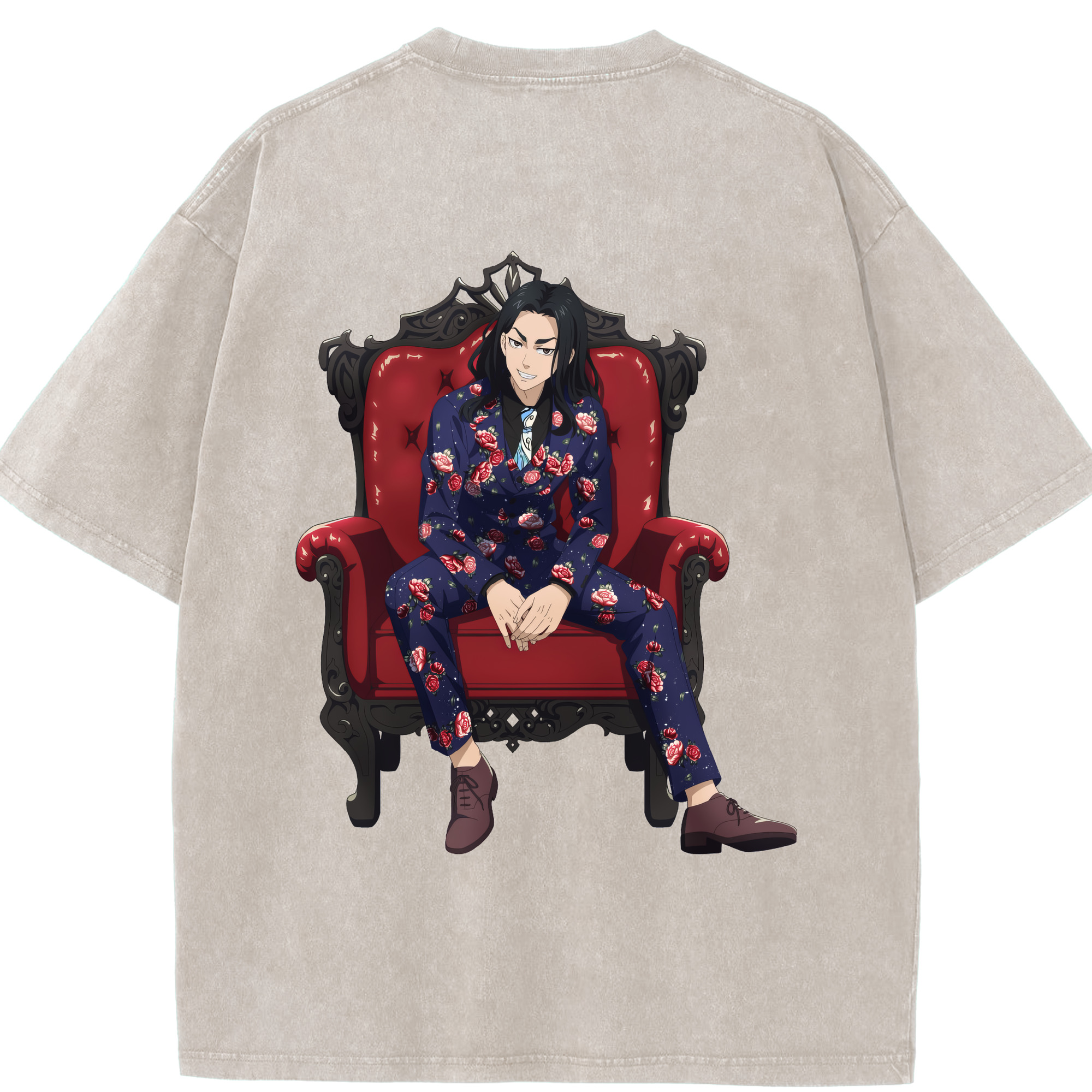 （画像用） 東京リベンジャーズ Tokyo Revengers 綿100% ヴィンテージ風 半袖Tシャツ（背面プリント）