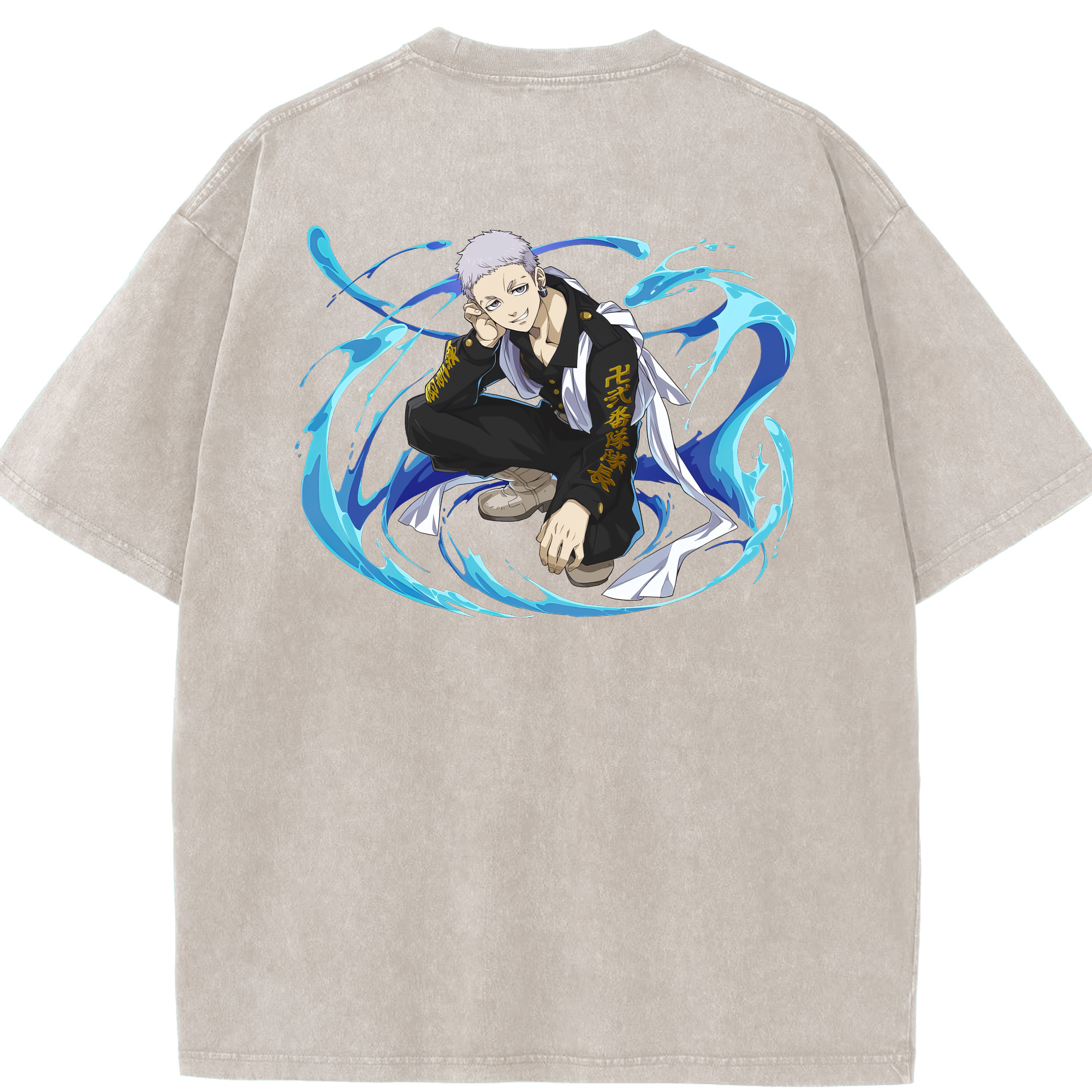 （画像用） 東京リベンジャーズ Tokyo Revengers 綿100% ヴィンテージ風 半袖Tシャツ（背面プリント）