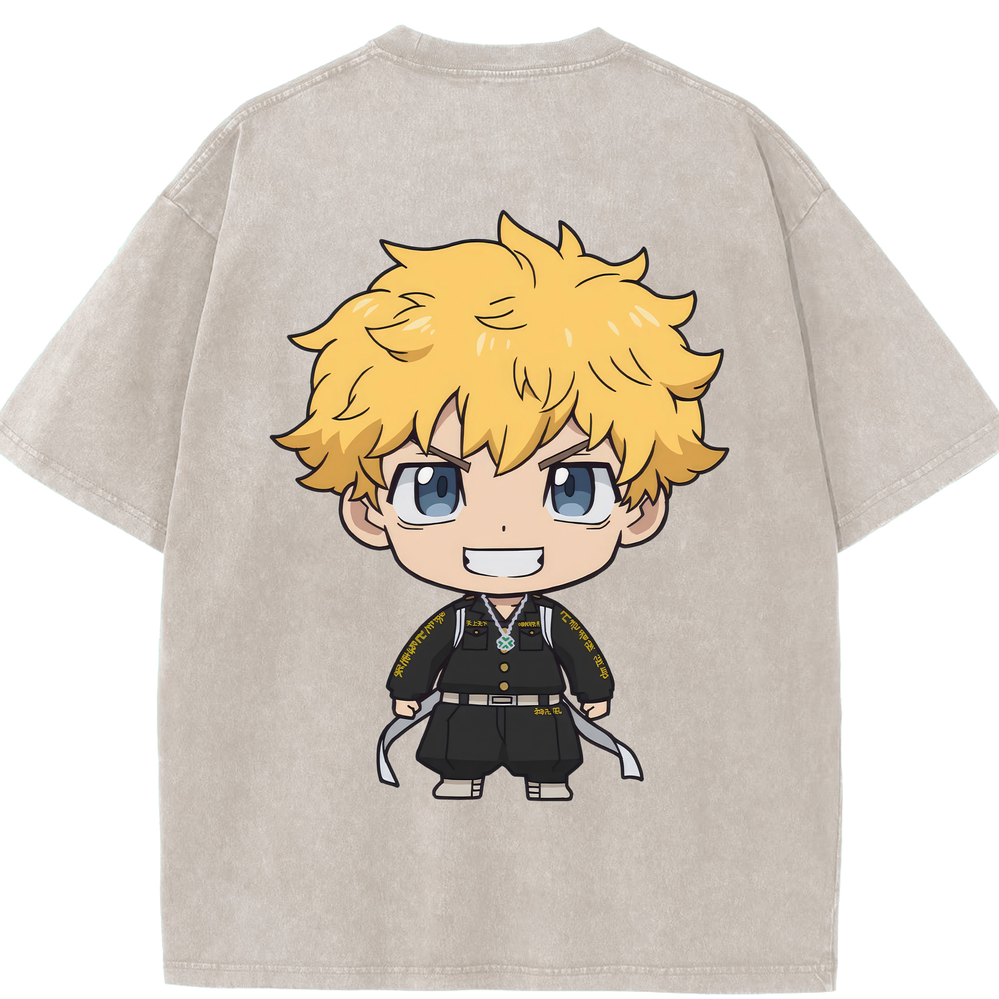 （画像用） 東京リベンジャーズ Tokyo Revengers 綿100% ヴィンテージ風 半袖Tシャツ（背面プリント）