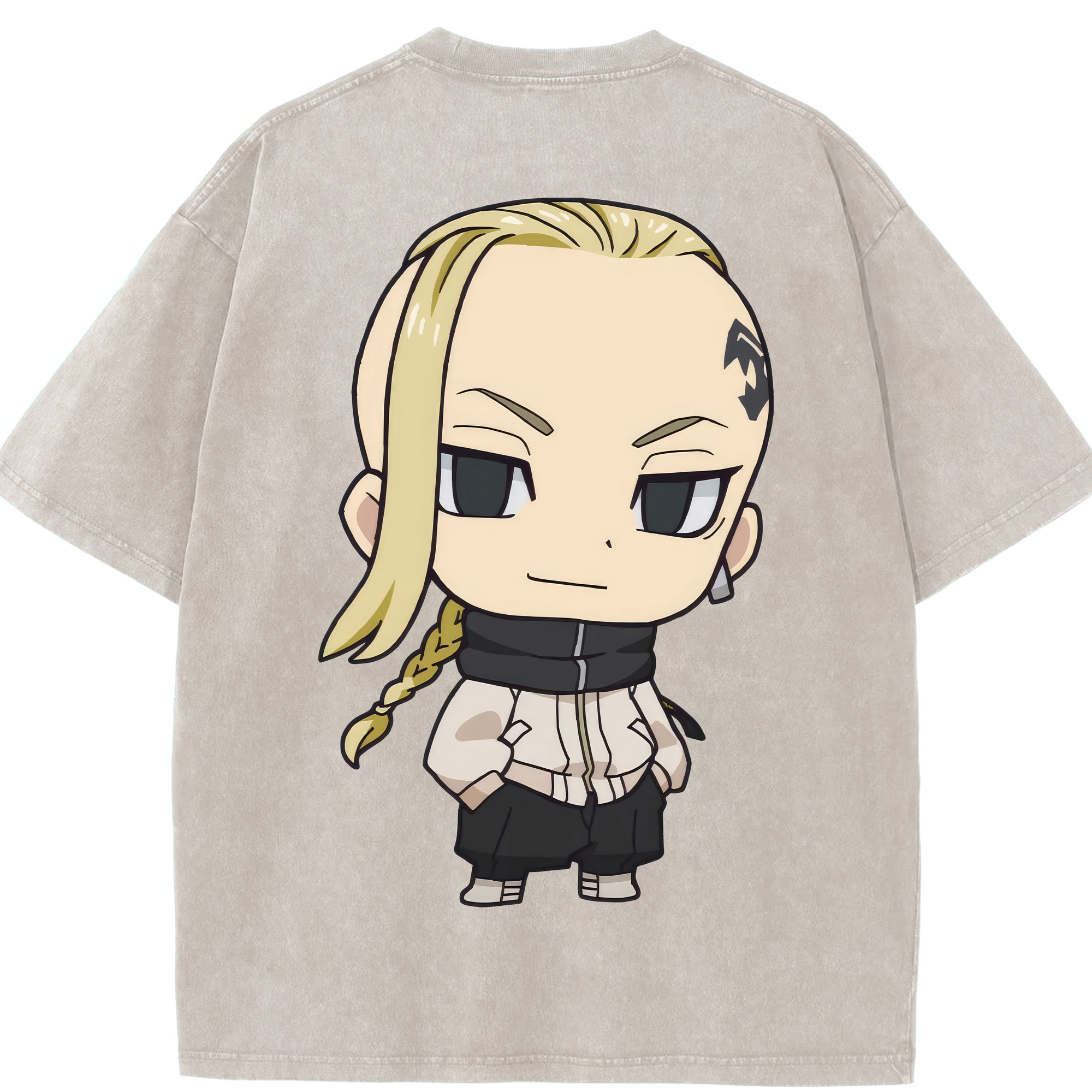 （画像用） 東京リベンジャーズ Tokyo Revengers 綿100% ヴィンテージ風 半袖Tシャツ（背面プリント）