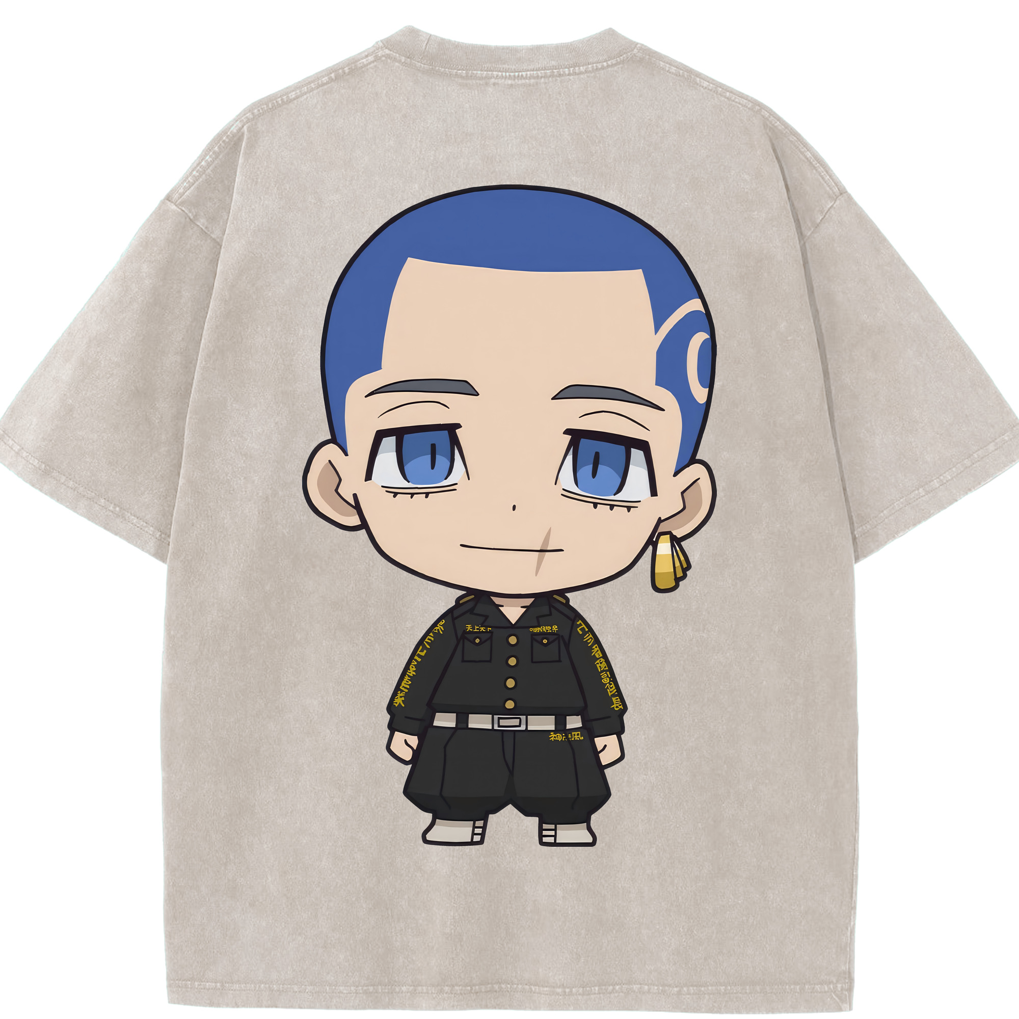 （画像用） 東京リベンジャーズ Tokyo Revengers 綿100% ヴィンテージ風 半袖Tシャツ（背面プリント）