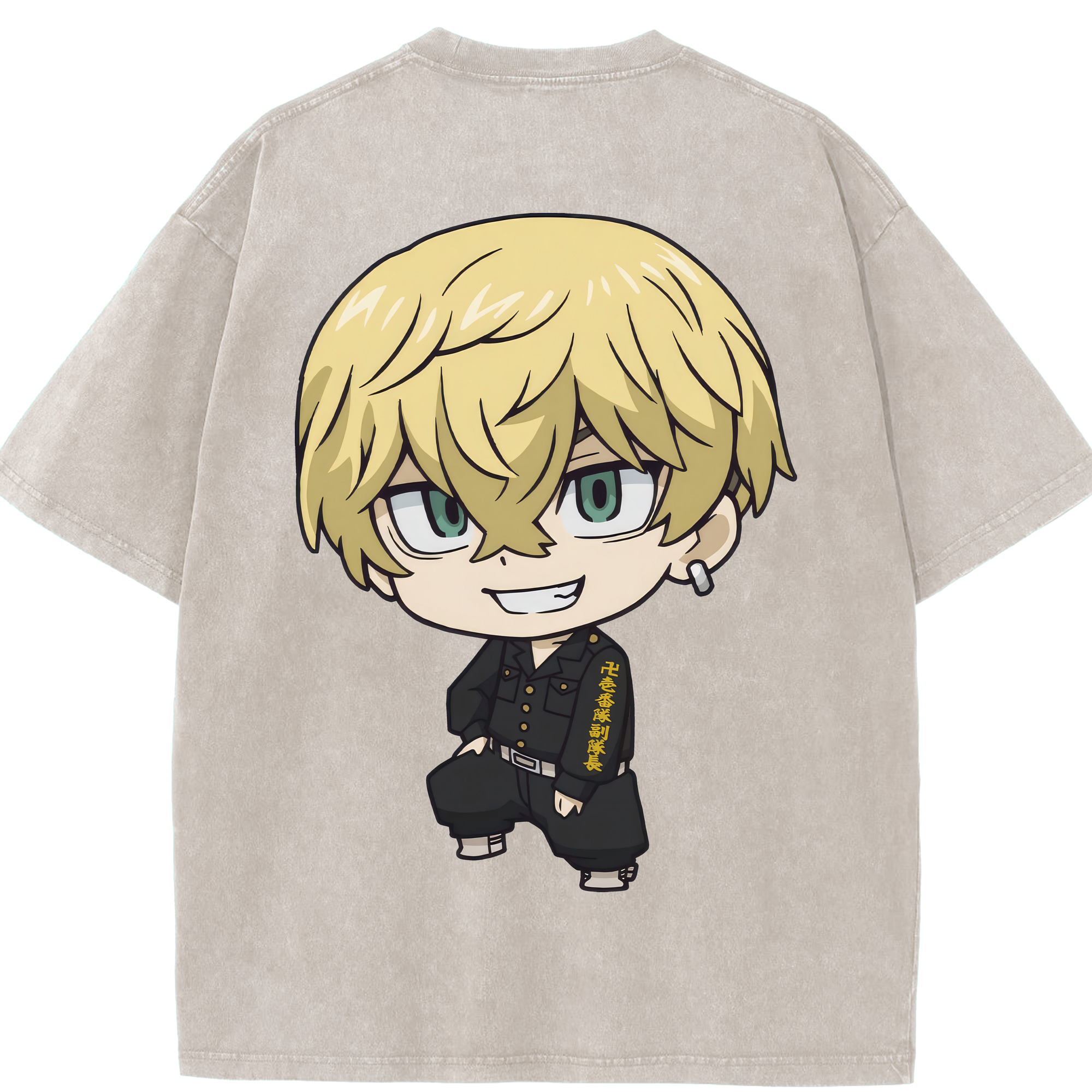 （画像用） 東京リベンジャーズ Tokyo Revengers 綿100% ヴィンテージ風 半袖Tシャツ（背面プリント）