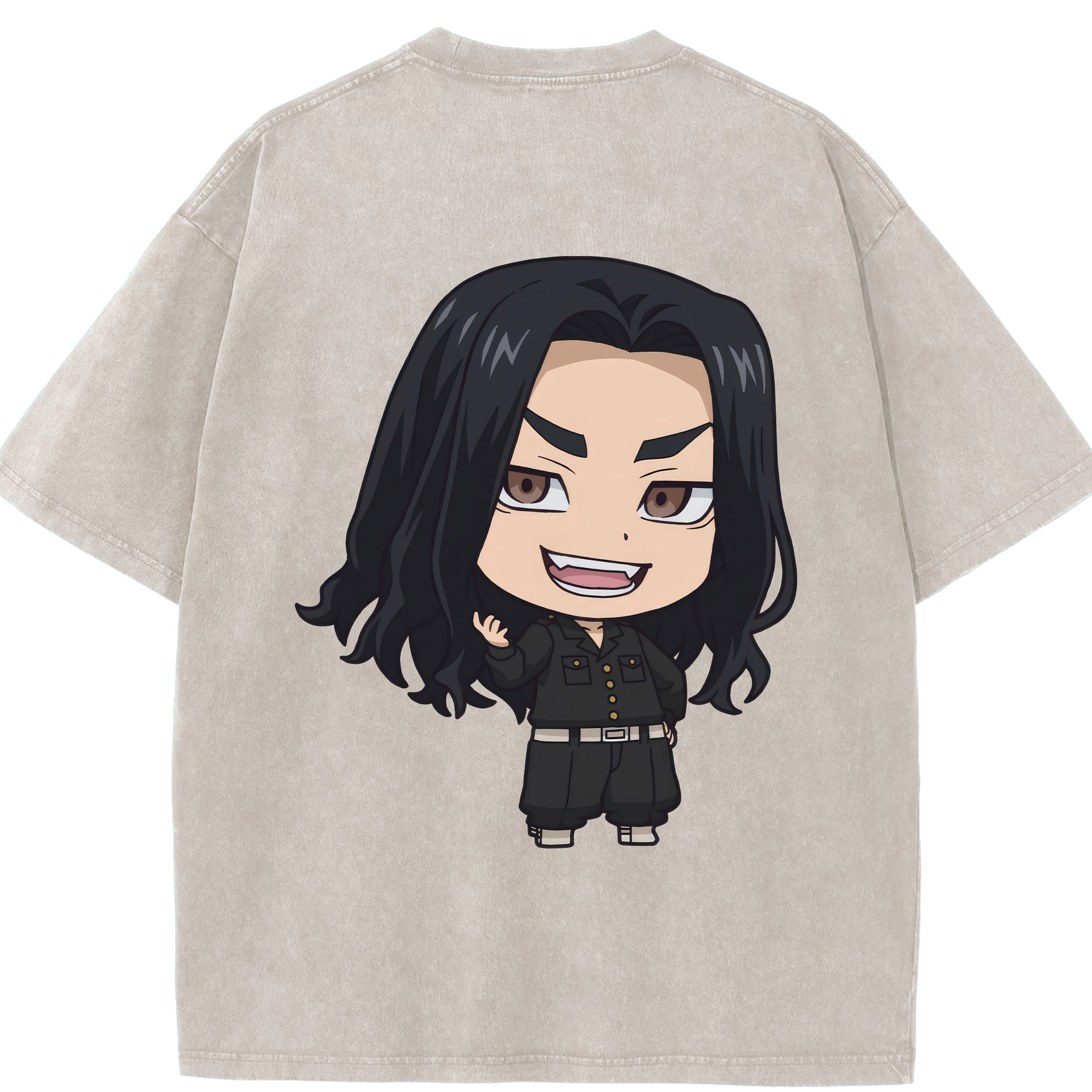 （画像用） 東京リベンジャーズ Tokyo Revengers 綿100% ヴィンテージ風 半袖Tシャツ（背面プリント）