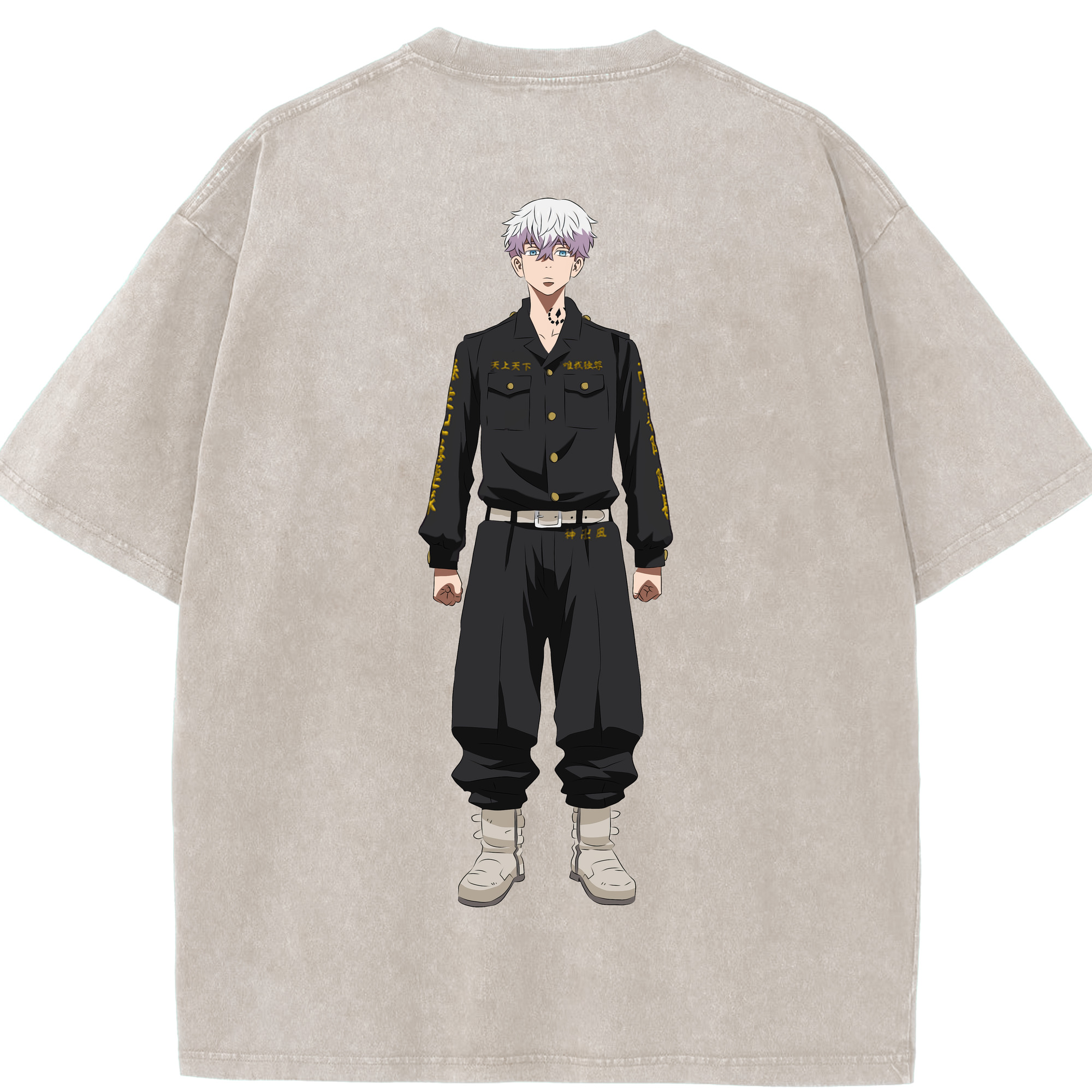 （画像用） 東京リベンジャーズ Tokyo Revengers 綿100% ヴィンテージ風 半袖Tシャツ（背面プリント）