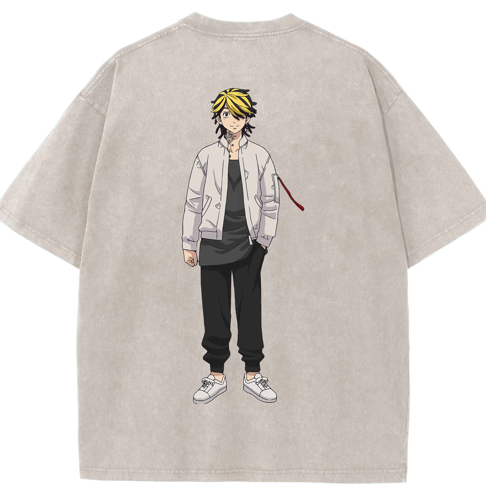 （画像用） 東京リベンジャーズ Tokyo Revengers 綿100% ヴィンテージ風 半袖Tシャツ（背面プリント）