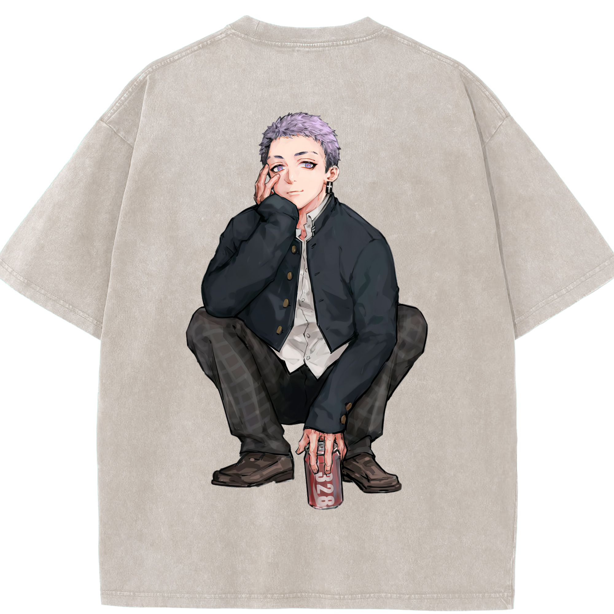（画像用） 東京リベンジャーズ Tokyo Revengers 綿100% ヴィンテージ風 半袖Tシャツ（背面プリント）