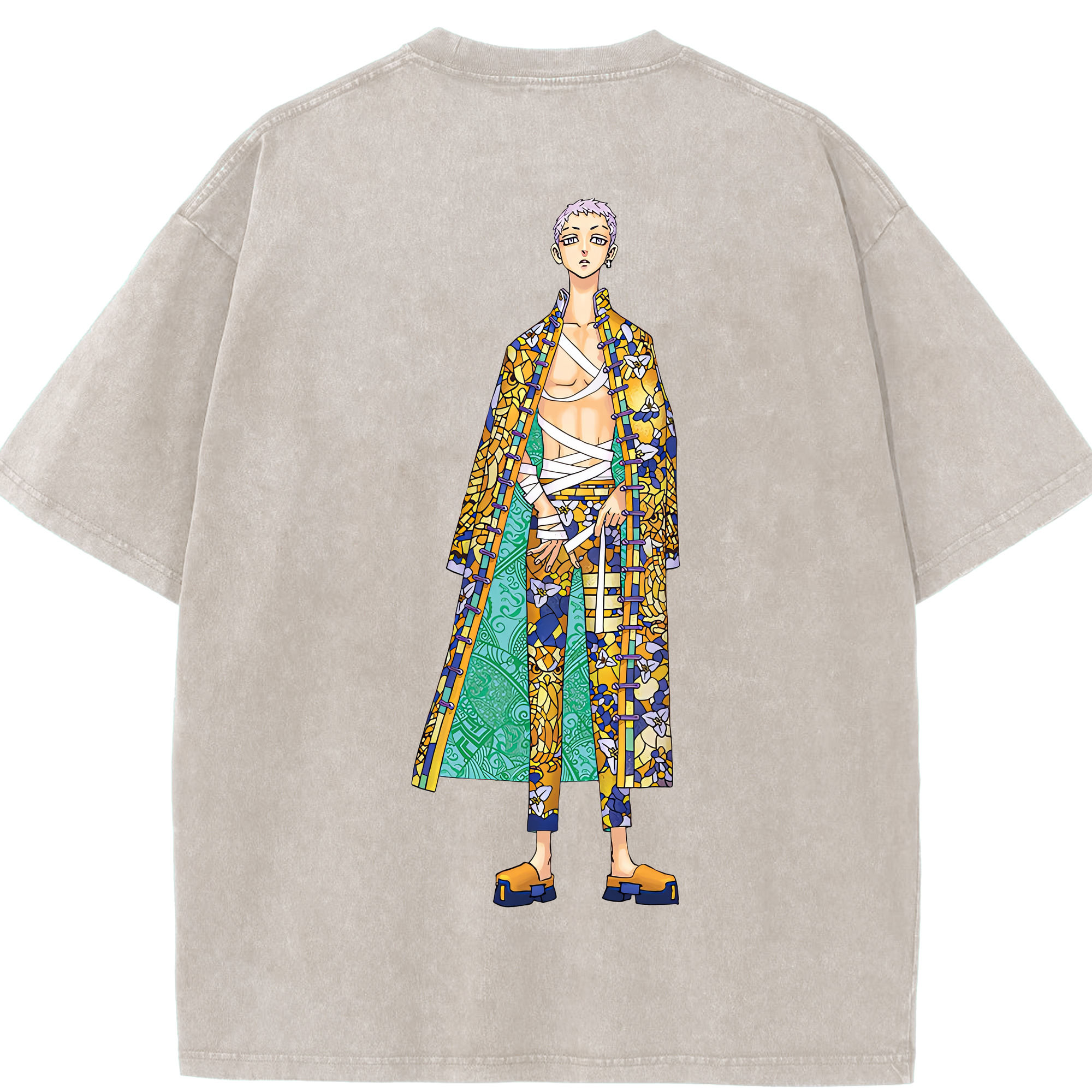（画像用） 東京リベンジャーズ Tokyo Revengers 綿100% ヴィンテージ風 半袖Tシャツ（背面プリント）