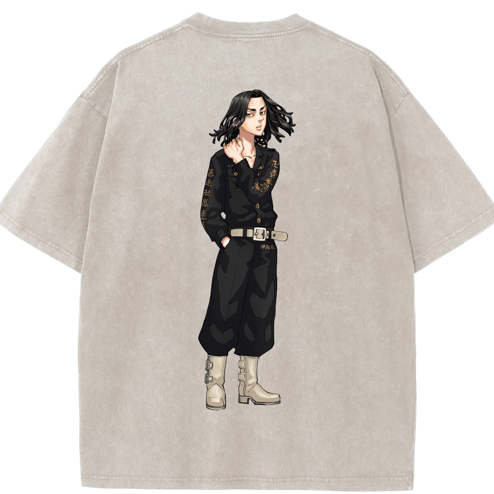 （画像用） 東京リベンジャーズ Tokyo Revengers 綿100% ヴィンテージ風 半袖Tシャツ（背面プリント）