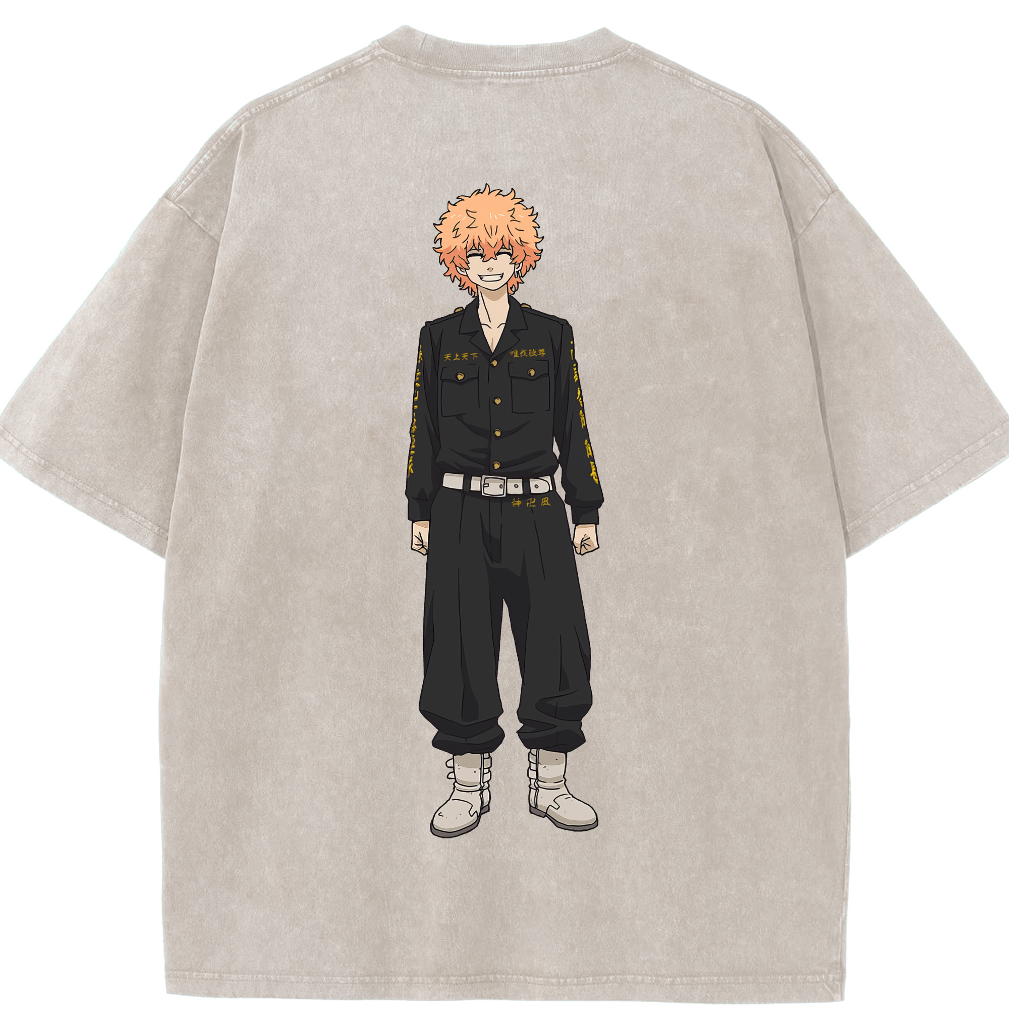 （画像用） 東京リベンジャーズ Tokyo Revengers 綿100% ヴィンテージ風 半袖Tシャツ（背面プリント）