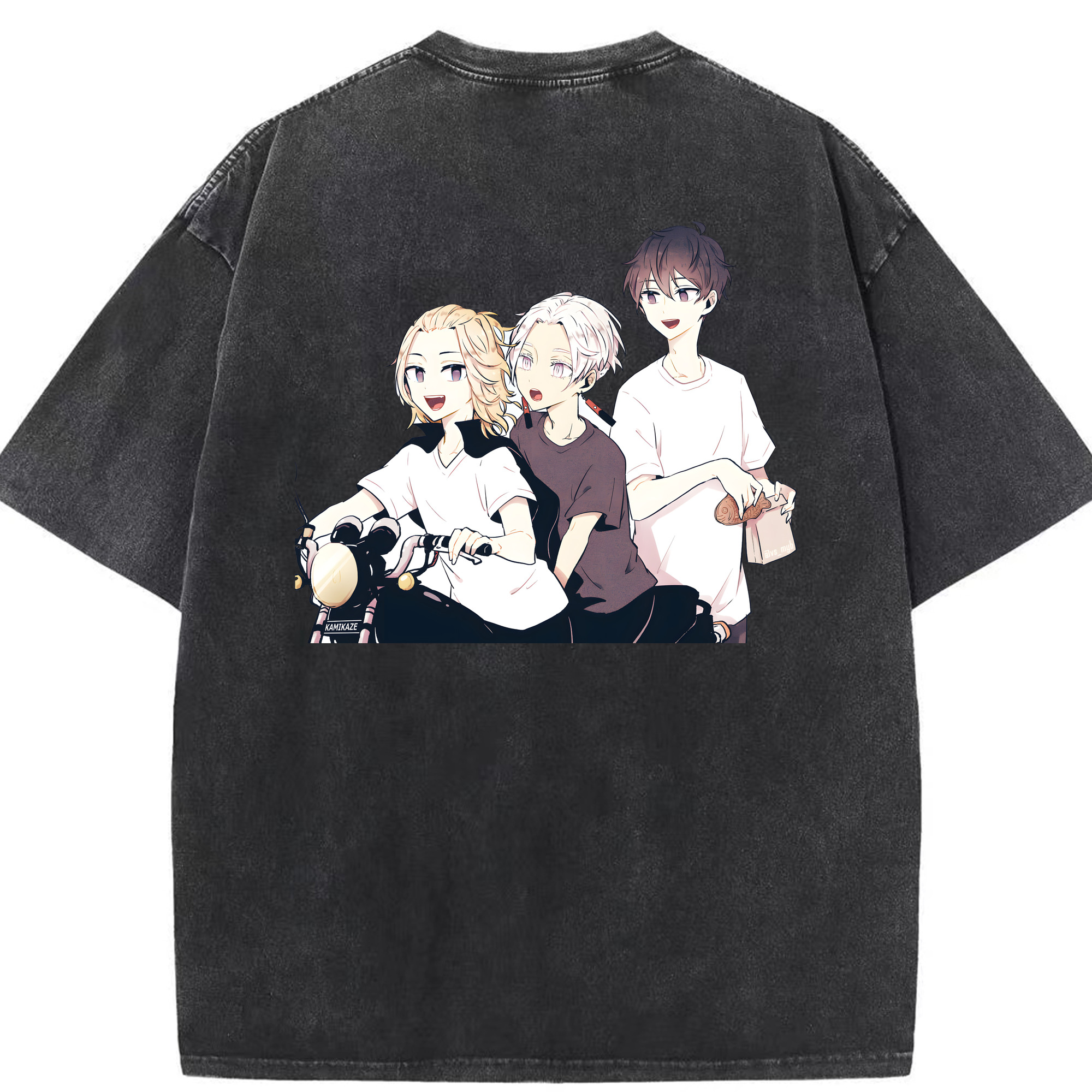 （画像用） 東京リベンジャーズ Tokyo Revengers 綿100% ヴィンテージ風 半袖Tシャツ（背面プリント）