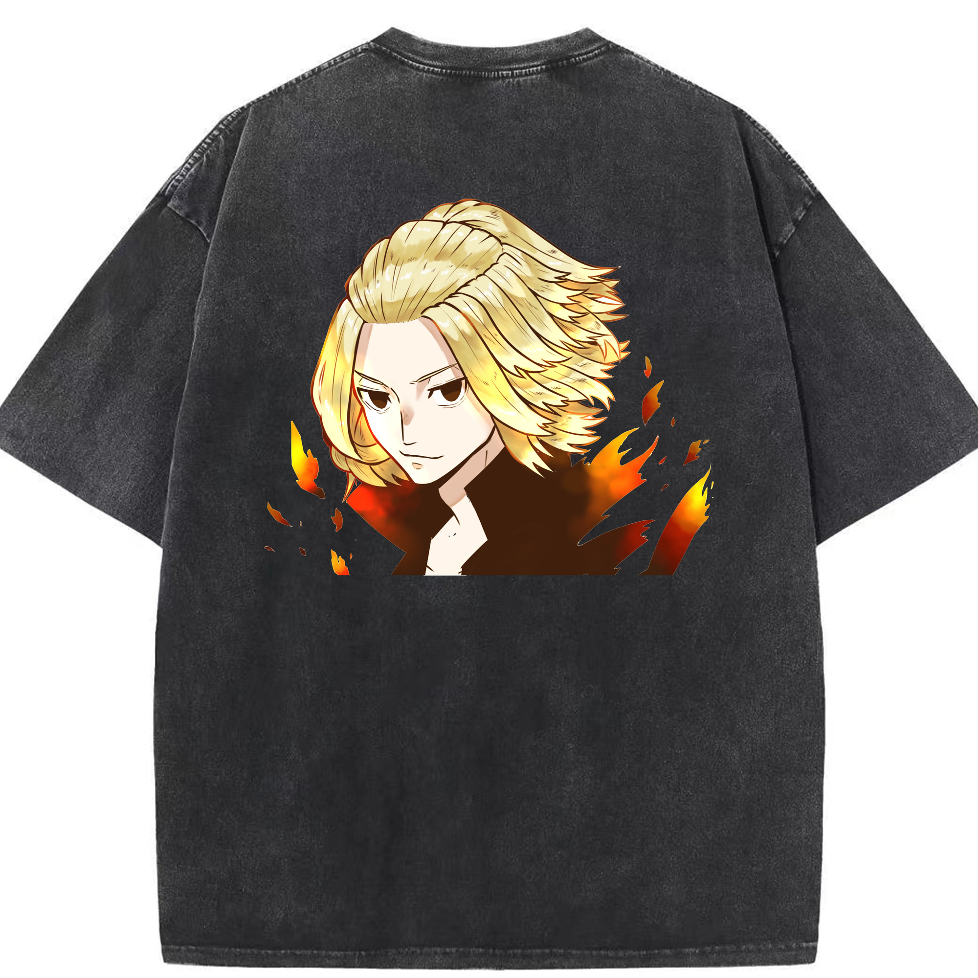 （画像用） 東京リベンジャーズ Tokyo Revengers 綿100% ヴィンテージ風 半袖Tシャツ（背面プリント）