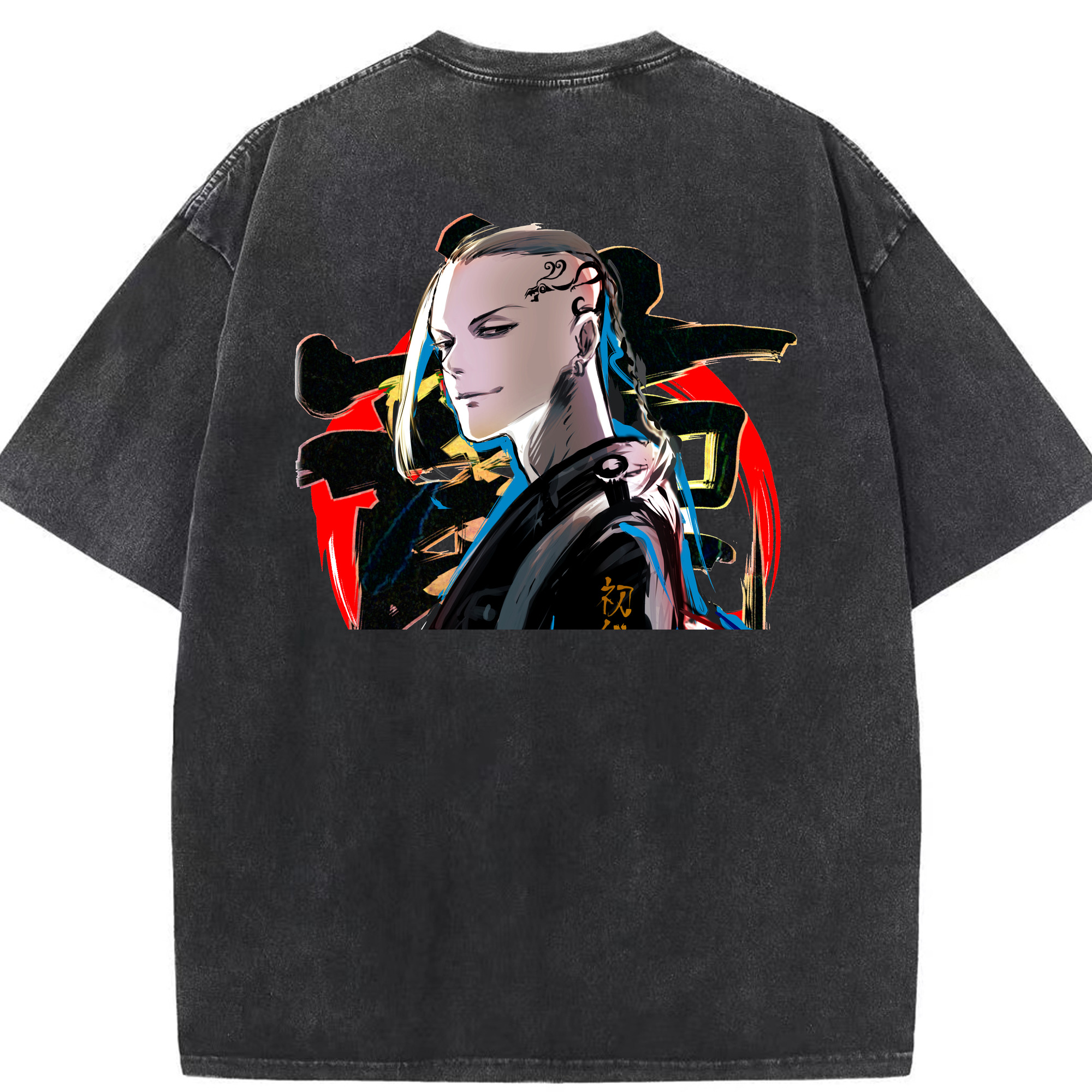 （画像用） 東京リベンジャーズ Tokyo Revengers 綿100% ヴィンテージ風 半袖Tシャツ（背面プリント）