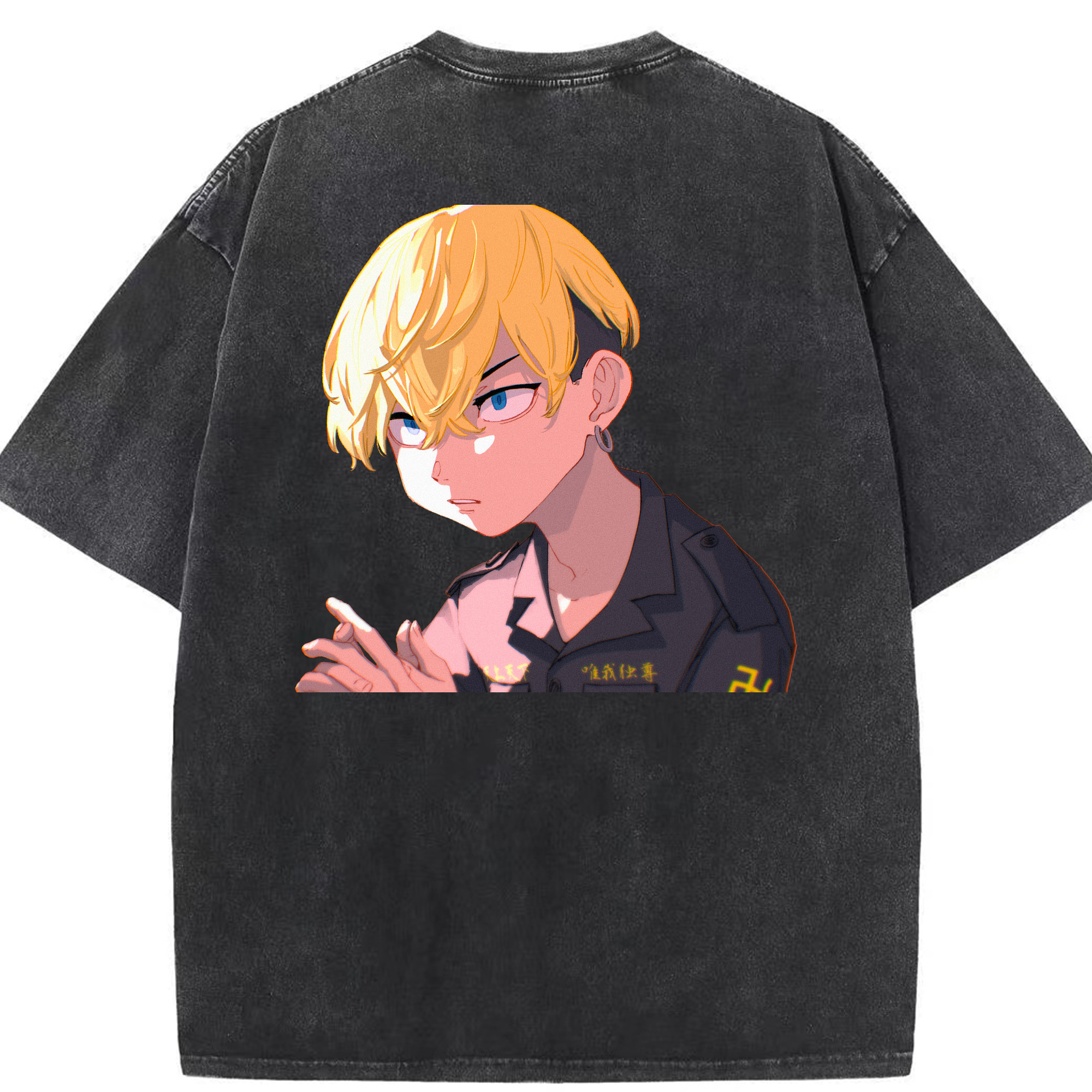 （画像用） 東京リベンジャーズ Tokyo Revengers 綿100% ヴィンテージ風 半袖Tシャツ（背面プリント）