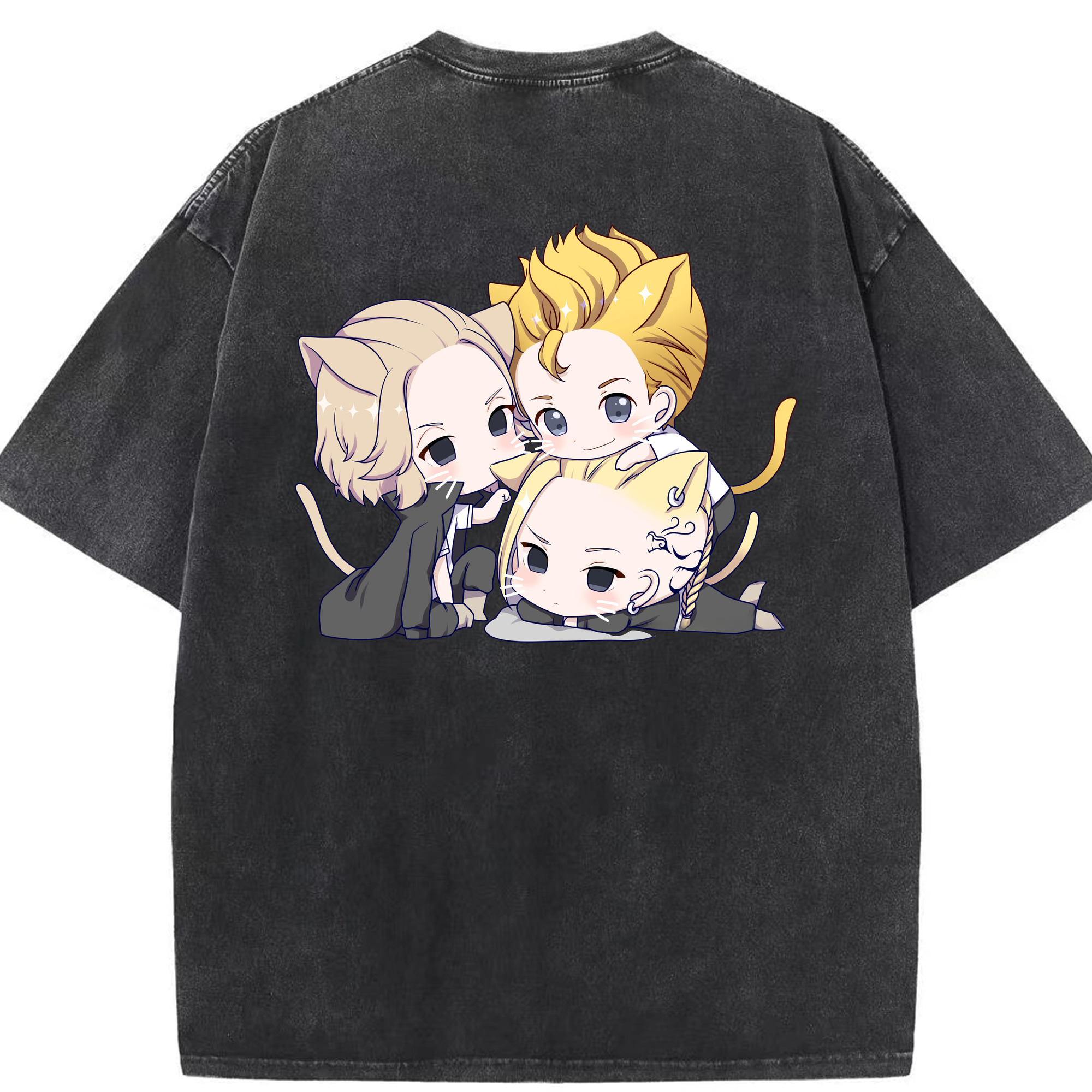 （画像用） 東京リベンジャーズ Tokyo Revengers 綿100% ヴィンテージ風 半袖Tシャツ（背面プリント）