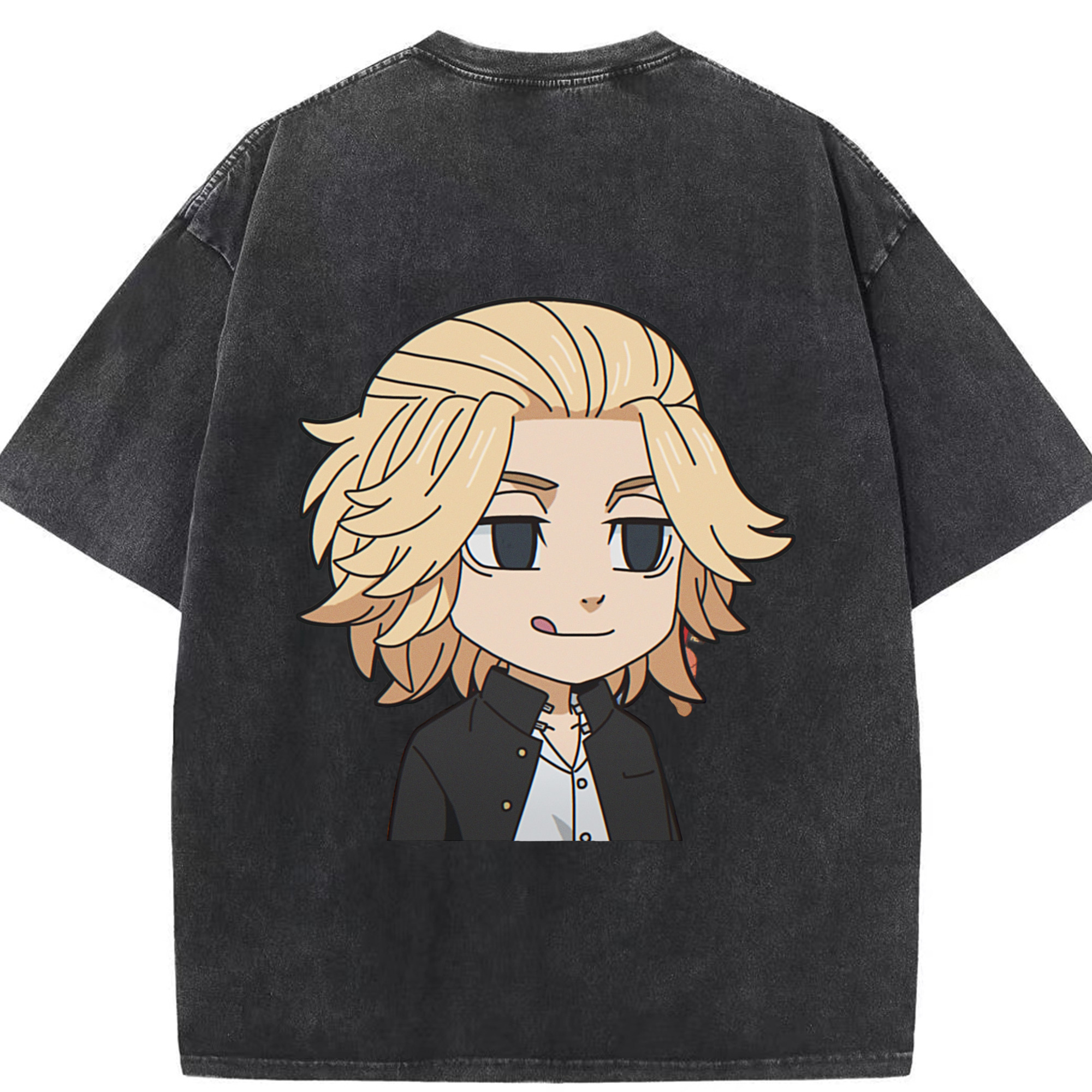 （画像用） 東京リベンジャーズ Tokyo Revengers 綿100% ヴィンテージ風 半袖Tシャツ（背面プリント）