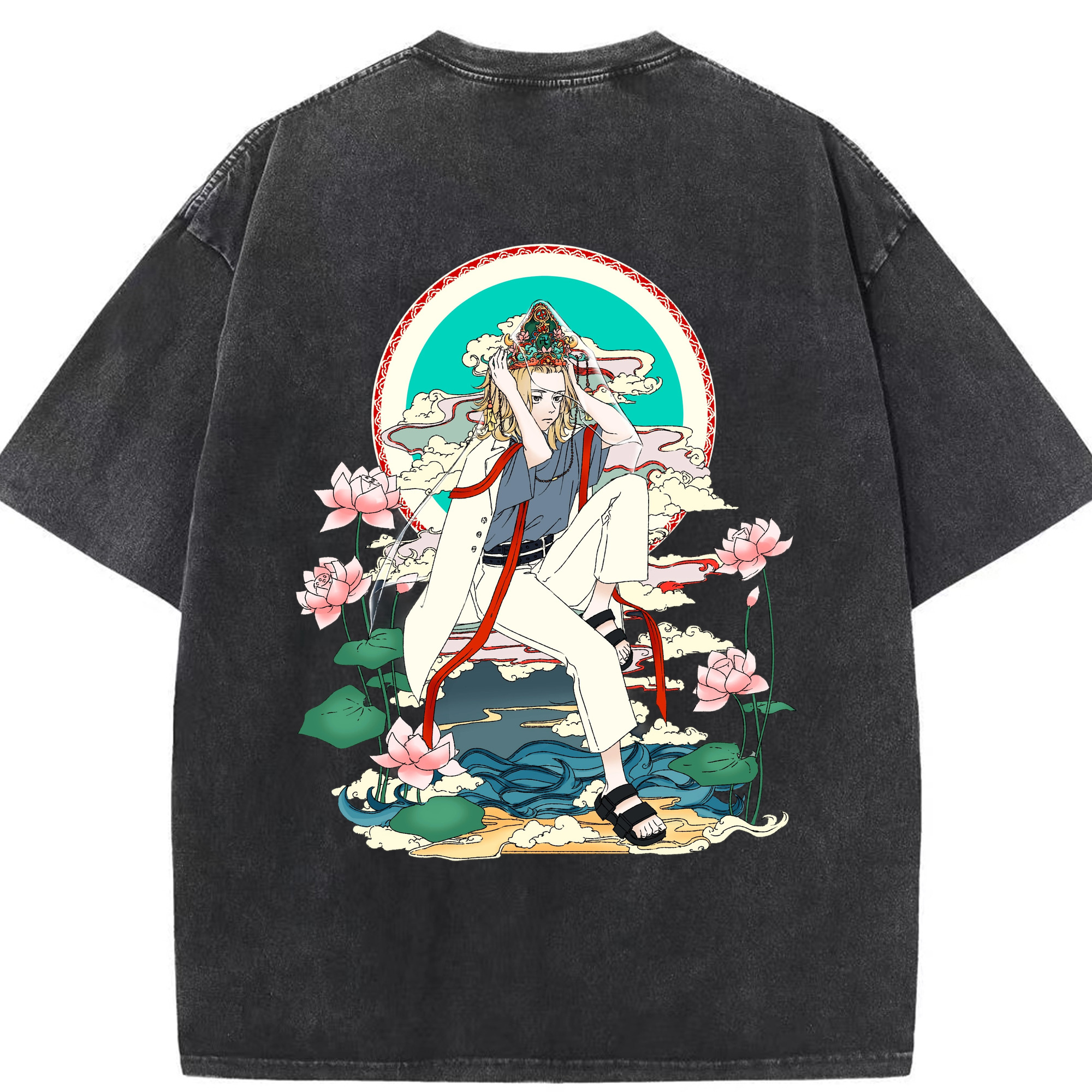 （画像用） 東京リベンジャーズ Tokyo Revengers 綿100% ヴィンテージ風 半袖Tシャツ（背面プリント）