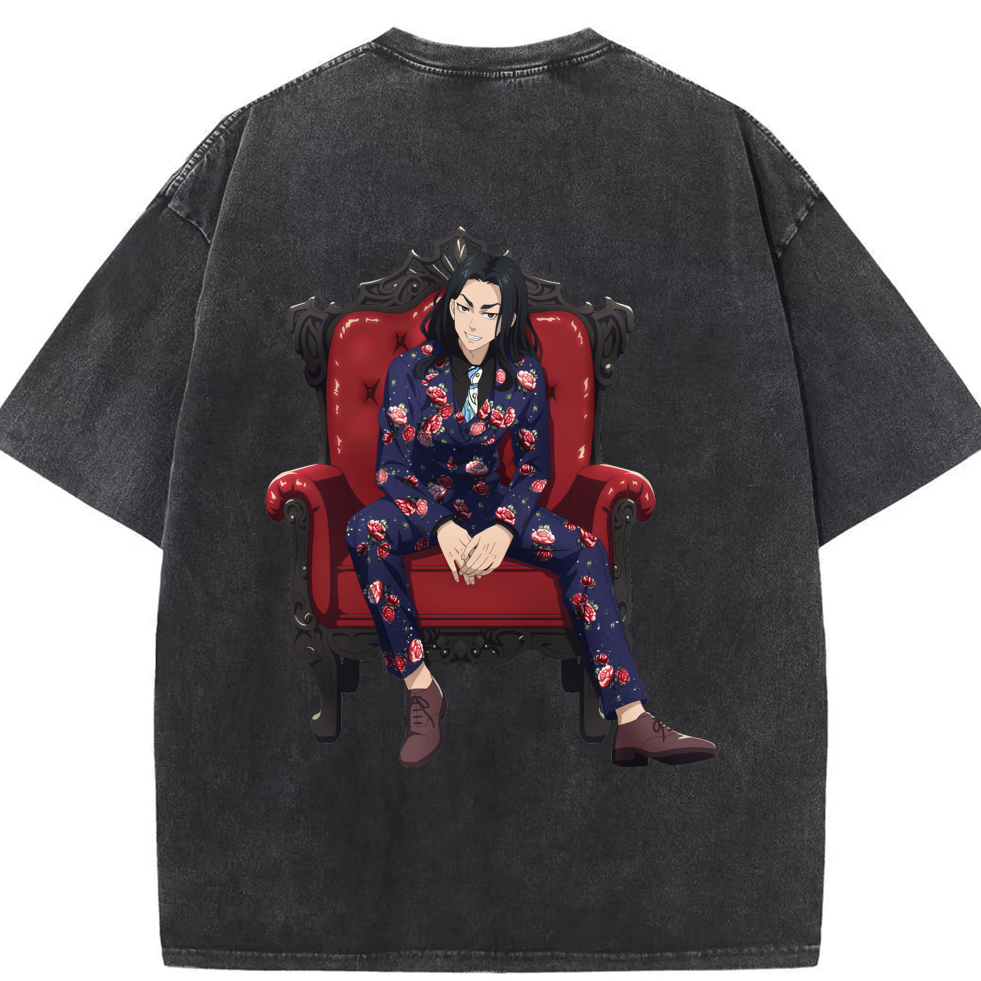 （画像用） 東京リベンジャーズ Tokyo Revengers 綿100% ヴィンテージ風 半袖Tシャツ（背面プリント）
