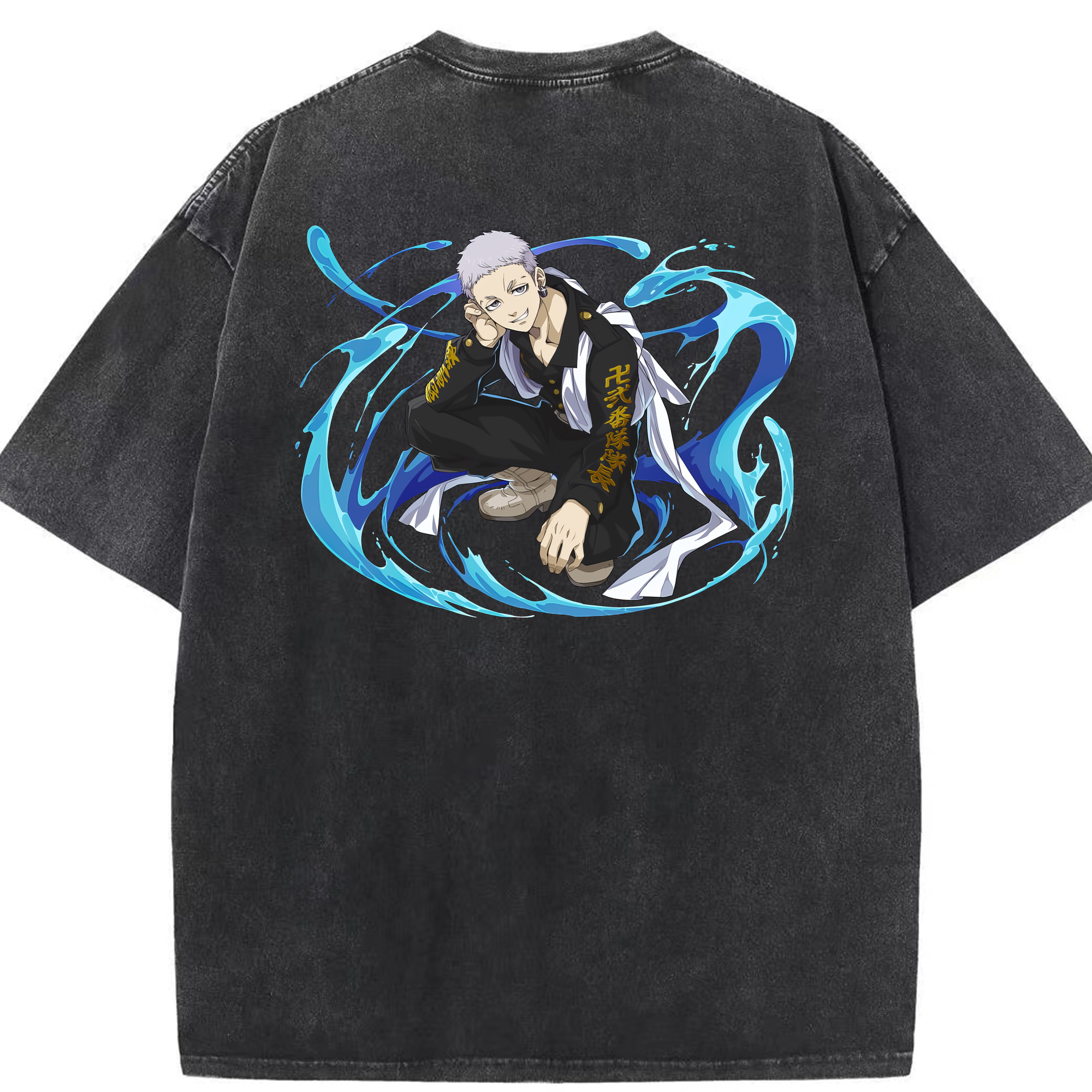 （画像用） 東京リベンジャーズ Tokyo Revengers 綿100% ヴィンテージ風 半袖Tシャツ（背面プリント）