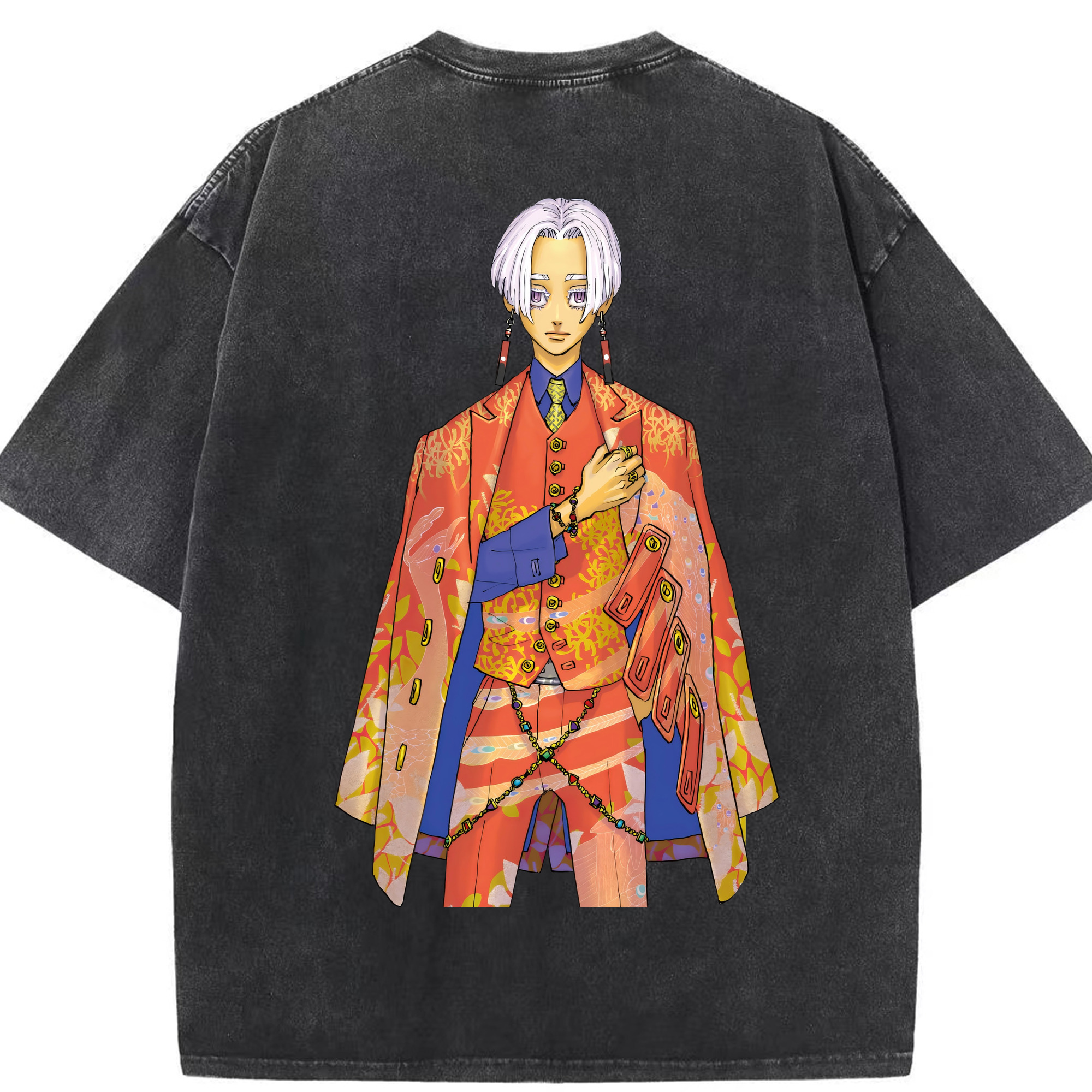 （画像用） 東京リベンジャーズ Tokyo Revengers 綿100% ヴィンテージ風 半袖Tシャツ（背面プリント）