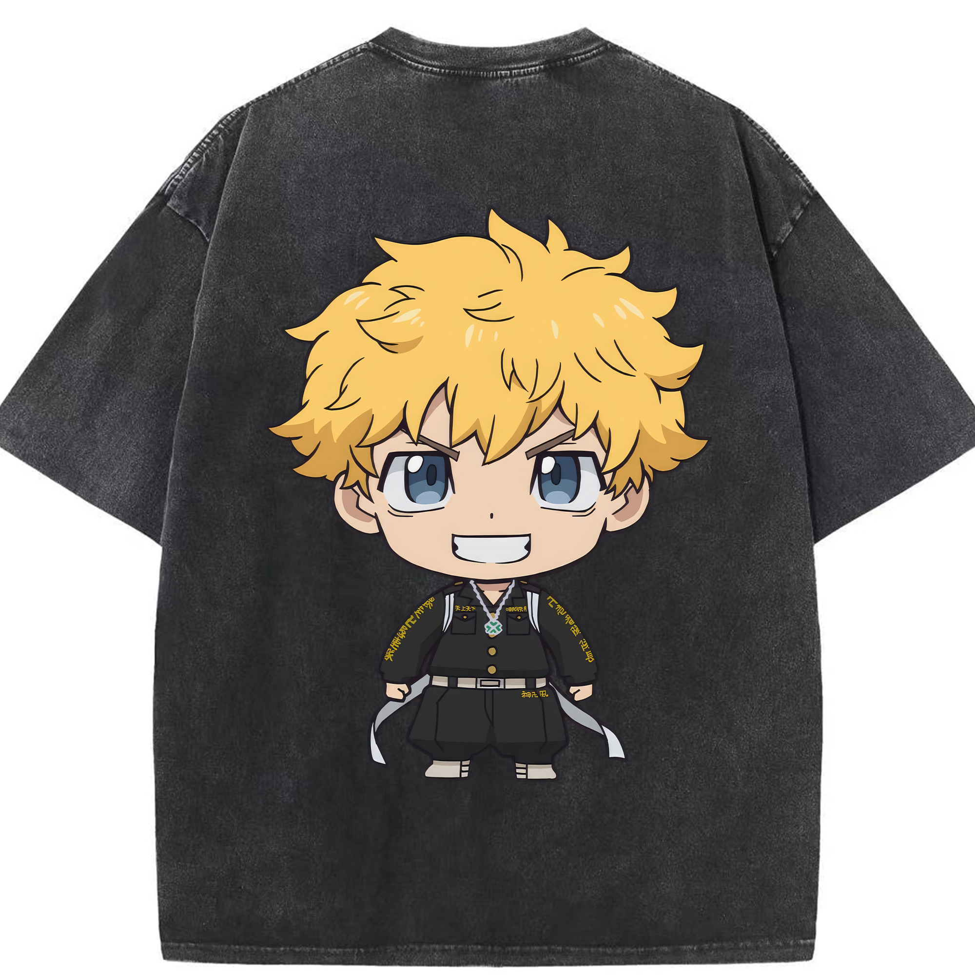 （画像用） 東京リベンジャーズ Tokyo Revengers 綿100% ヴィンテージ風 半袖Tシャツ（背面プリント）