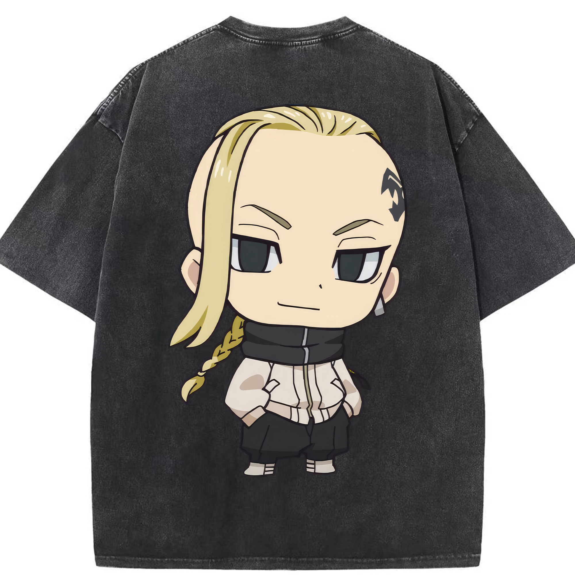 （画像用） 東京リベンジャーズ Tokyo Revengers 綿100% ヴィンテージ風 半袖Tシャツ（背面プリント）