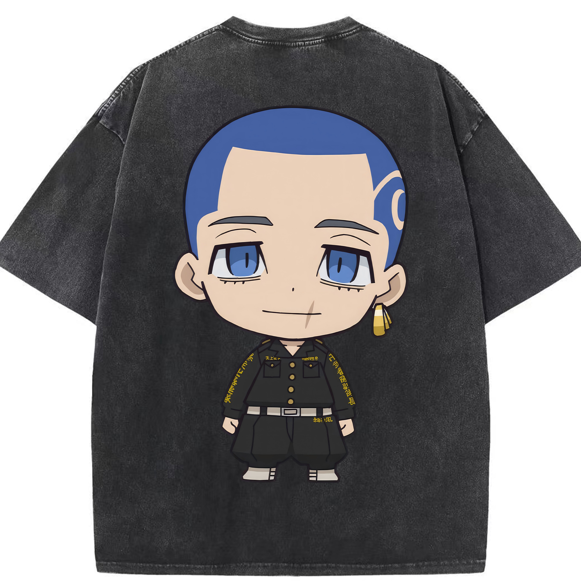 （画像用） 東京リベンジャーズ Tokyo Revengers 綿100% ヴィンテージ風 半袖Tシャツ（背面プリント）