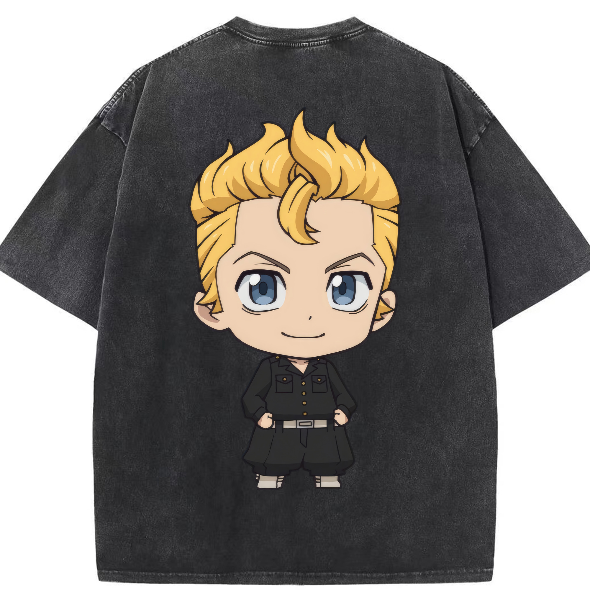 （画像用） 東京リベンジャーズ Tokyo Revengers 綿100% ヴィンテージ風 半袖Tシャツ（背面プリント）