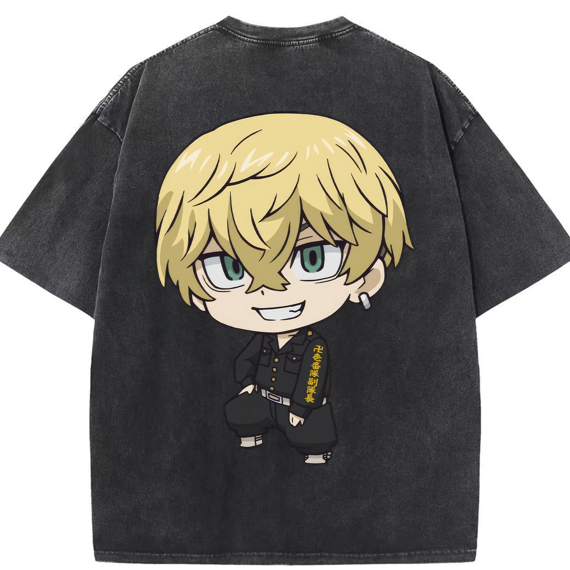 （画像用） 東京リベンジャーズ Tokyo Revengers 綿100% ヴィンテージ風 半袖Tシャツ（背面プリント）