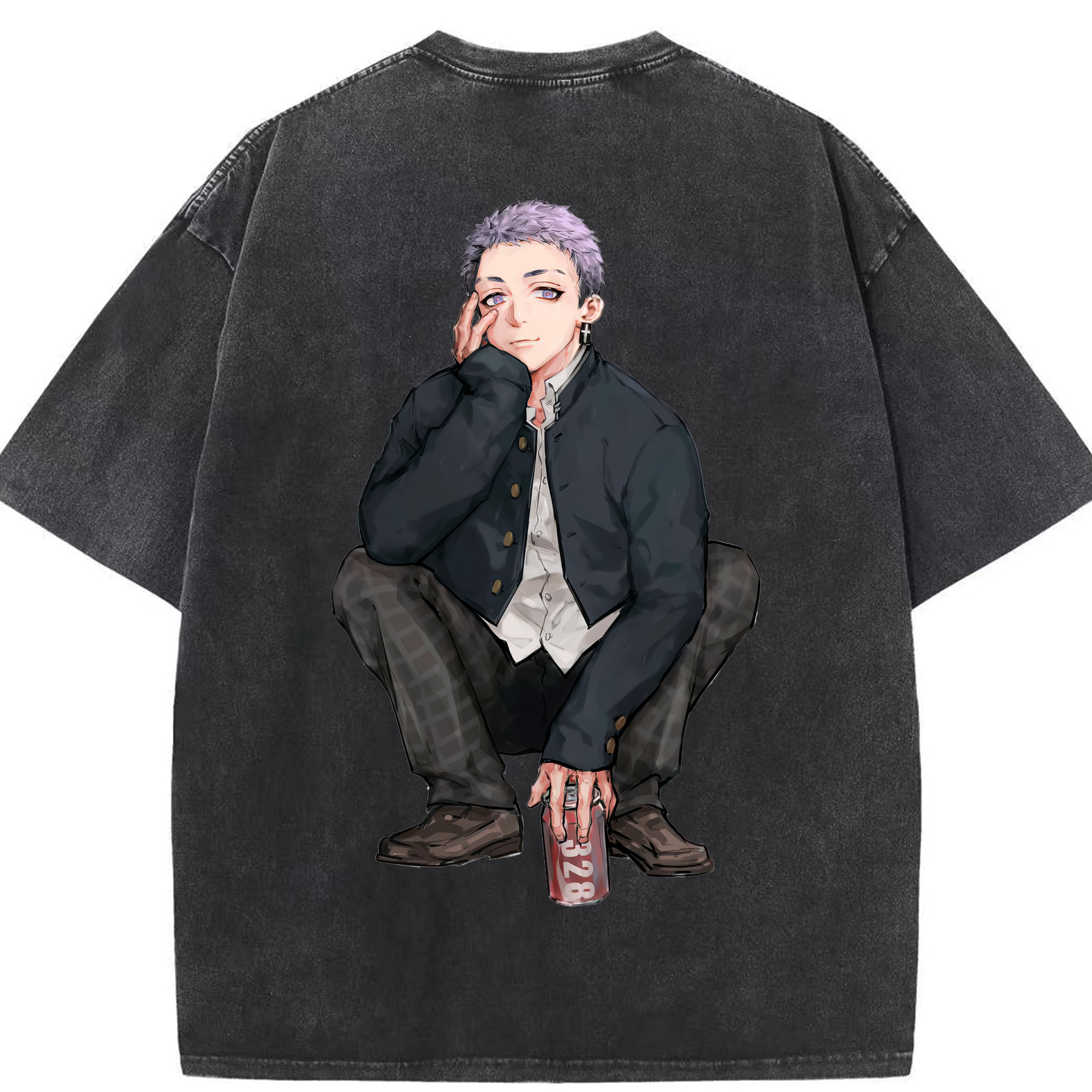 （画像用） 東京リベンジャーズ Tokyo Revengers 綿100% ヴィンテージ風 半袖Tシャツ（背面プリント）