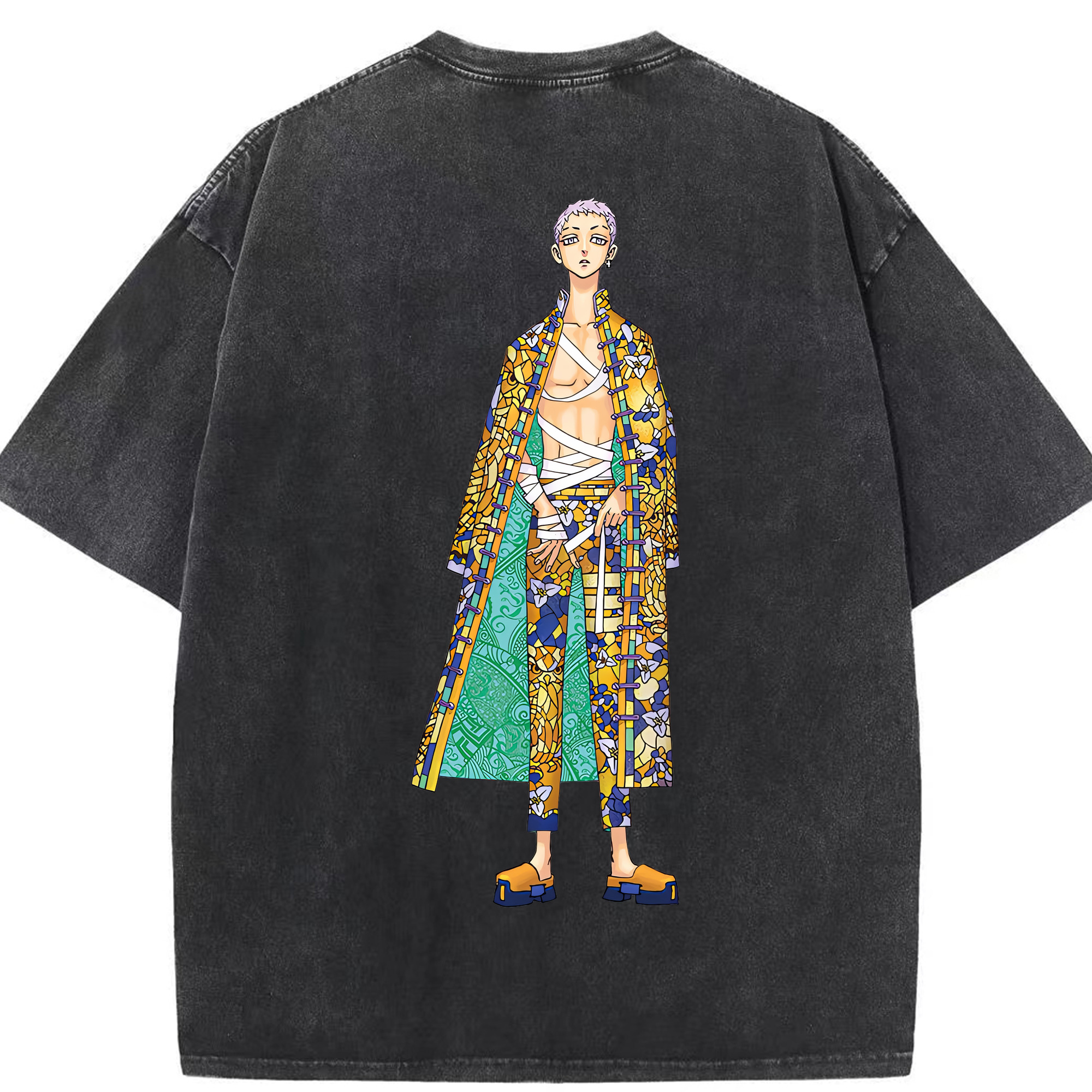 （画像用） 東京リベンジャーズ Tokyo Revengers 綿100% ヴィンテージ風 半袖Tシャツ（背面プリント）